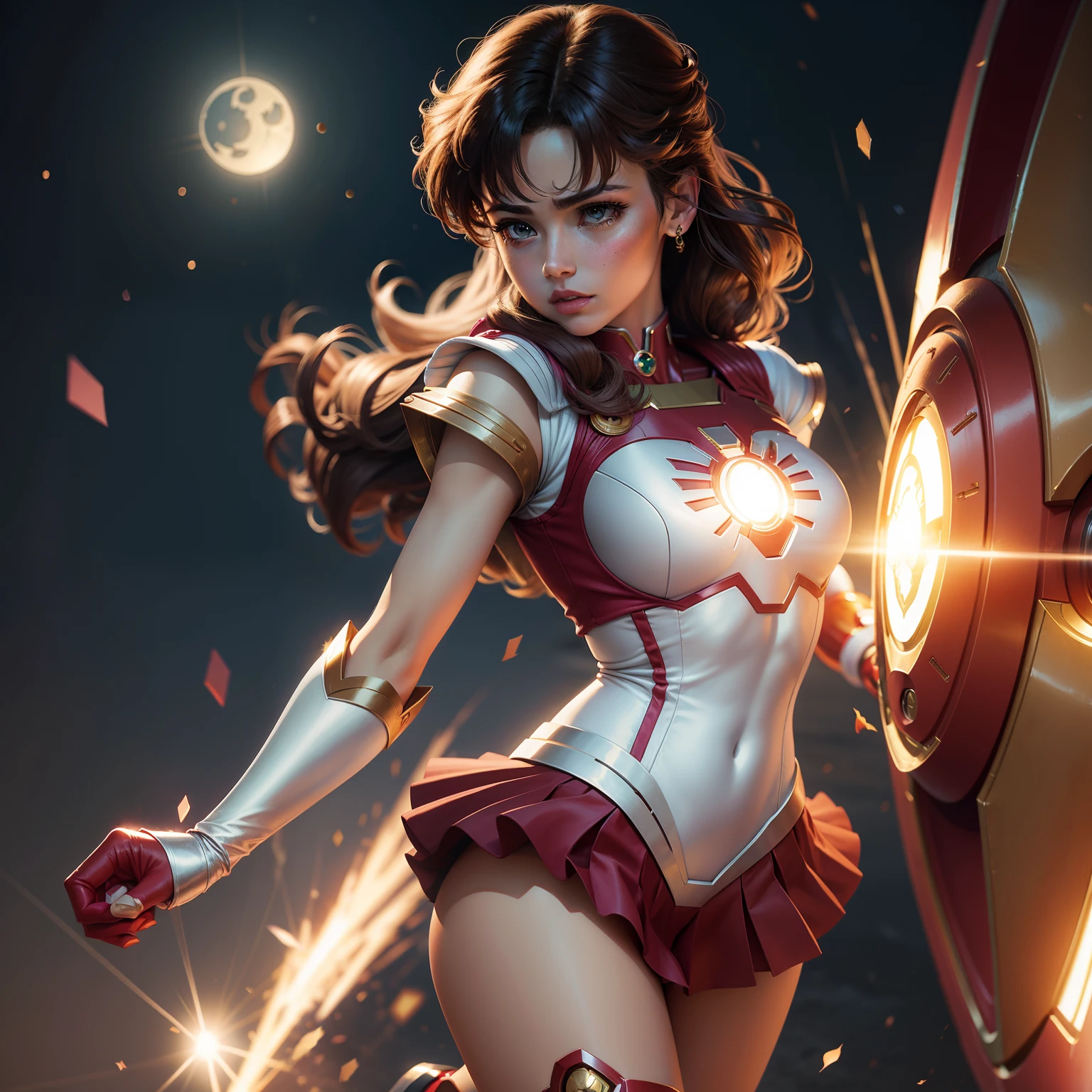 Sailor Moon wears Iron Man armor