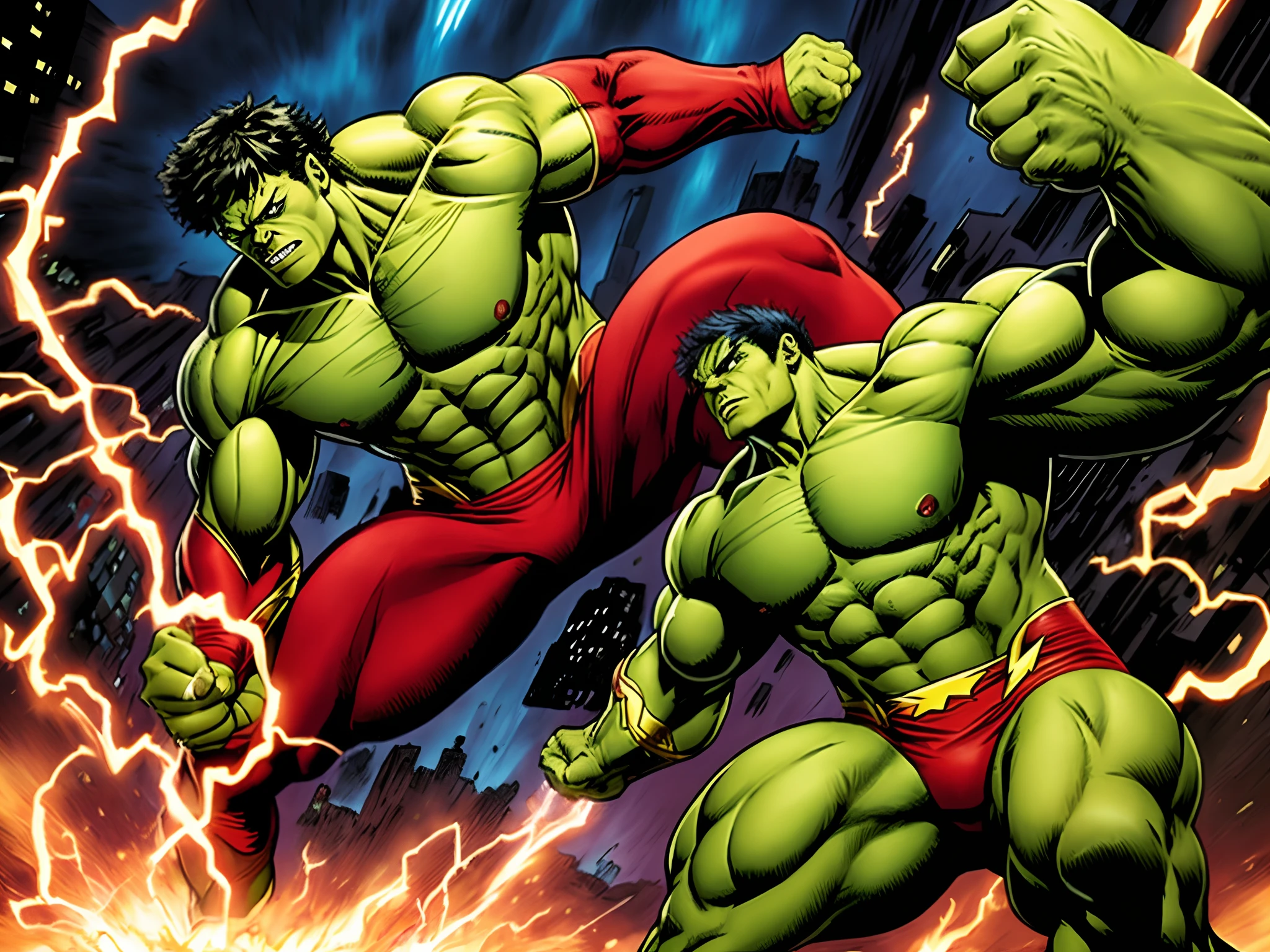 THE INCRIBLE HULK VS THE FLASH