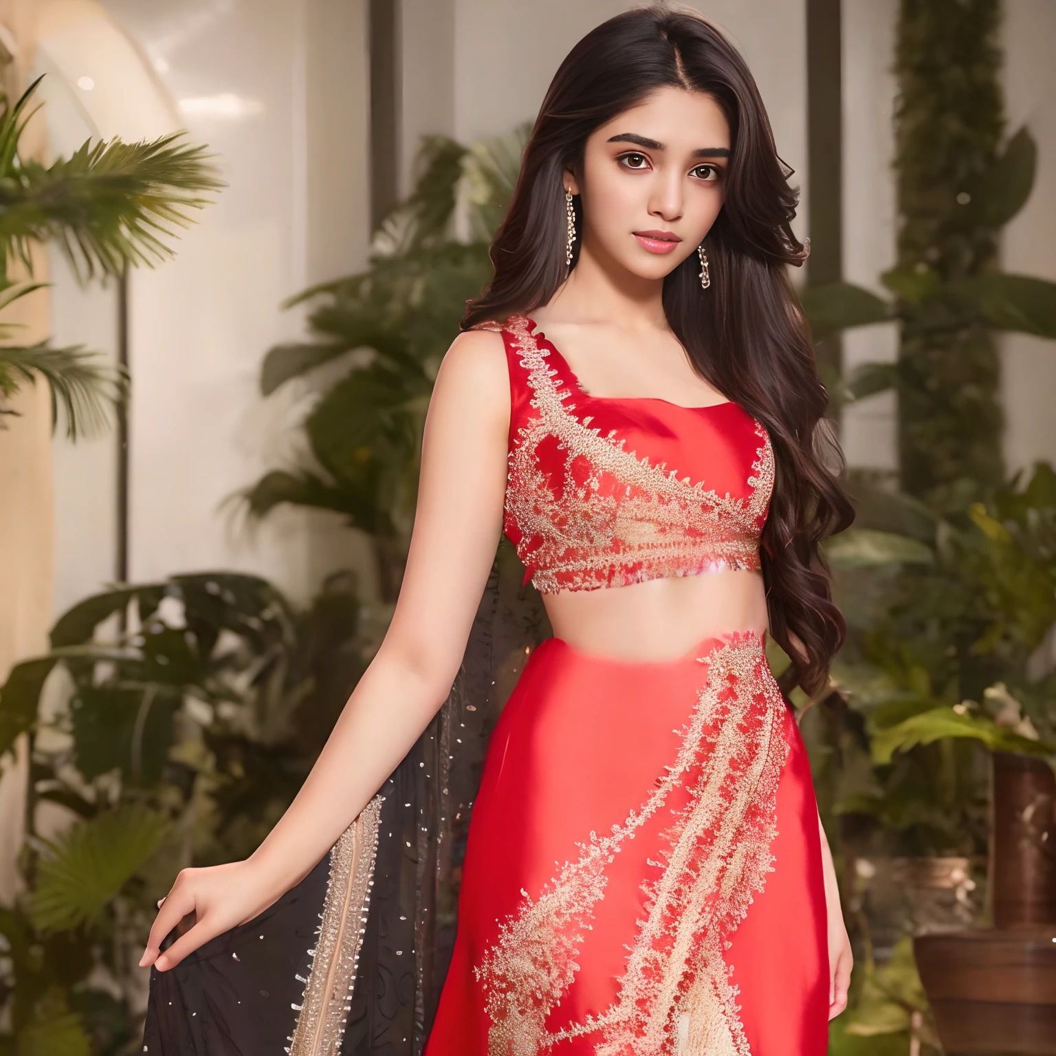 Change red color dress
