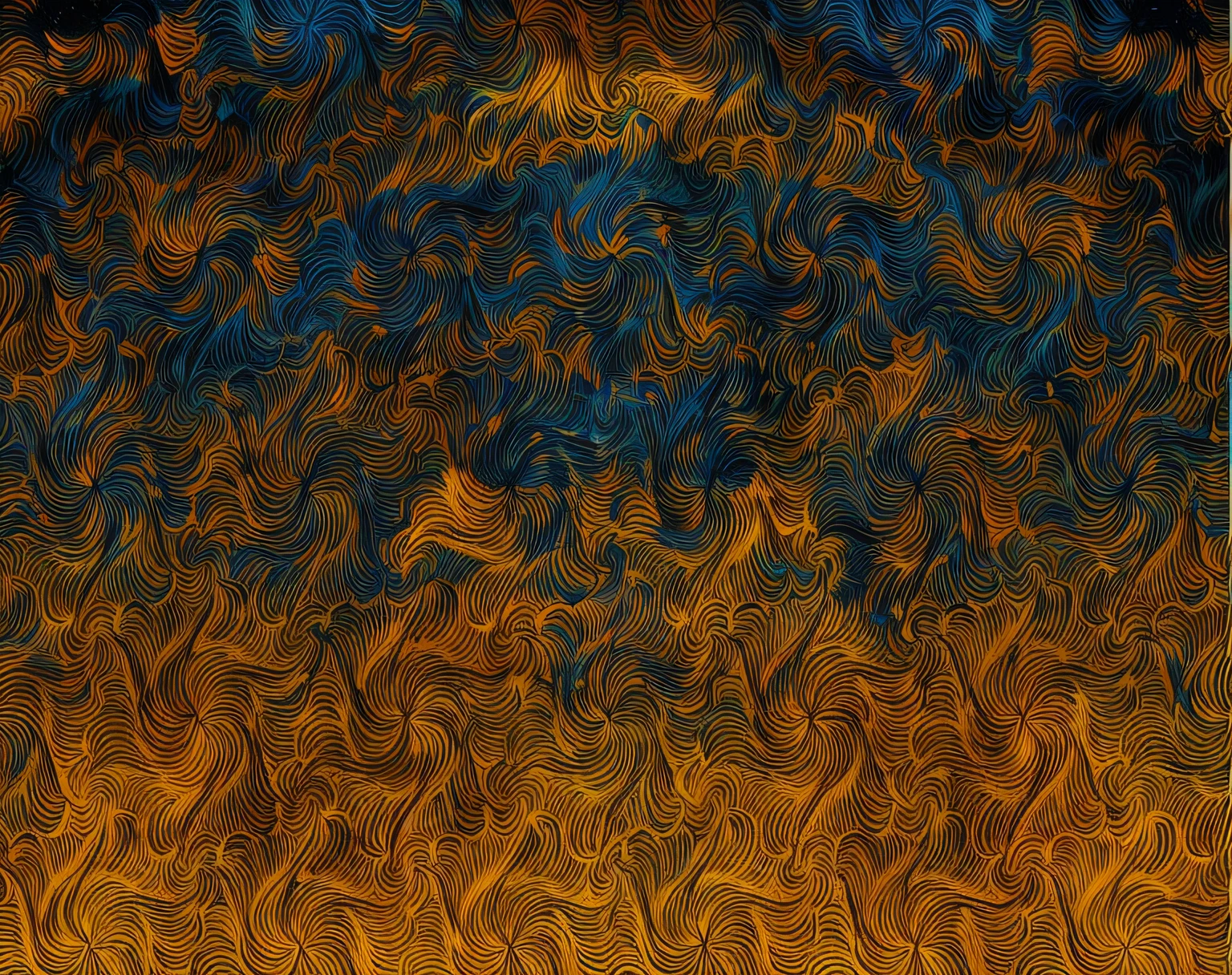 um close up de uma pintura de uma pessoa em um campo, Arte digital escura, mas detalhada, dmt ripples, intrincada pintura digital, intrincadas imagens de chamas sobrepostas, evil inky swirly ripples, arte digital muito detalhada, infinite psychedelic waves, arte generativa altamente detalhada, Ondas LSD, arte digital 4k inquietante, Arte digital altamente detalhada em 4k, barba fractal