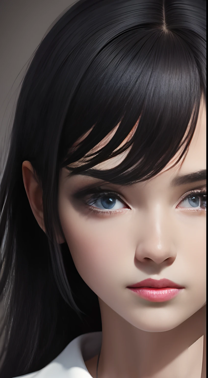 black hair, Surrealism, 8k, super detail