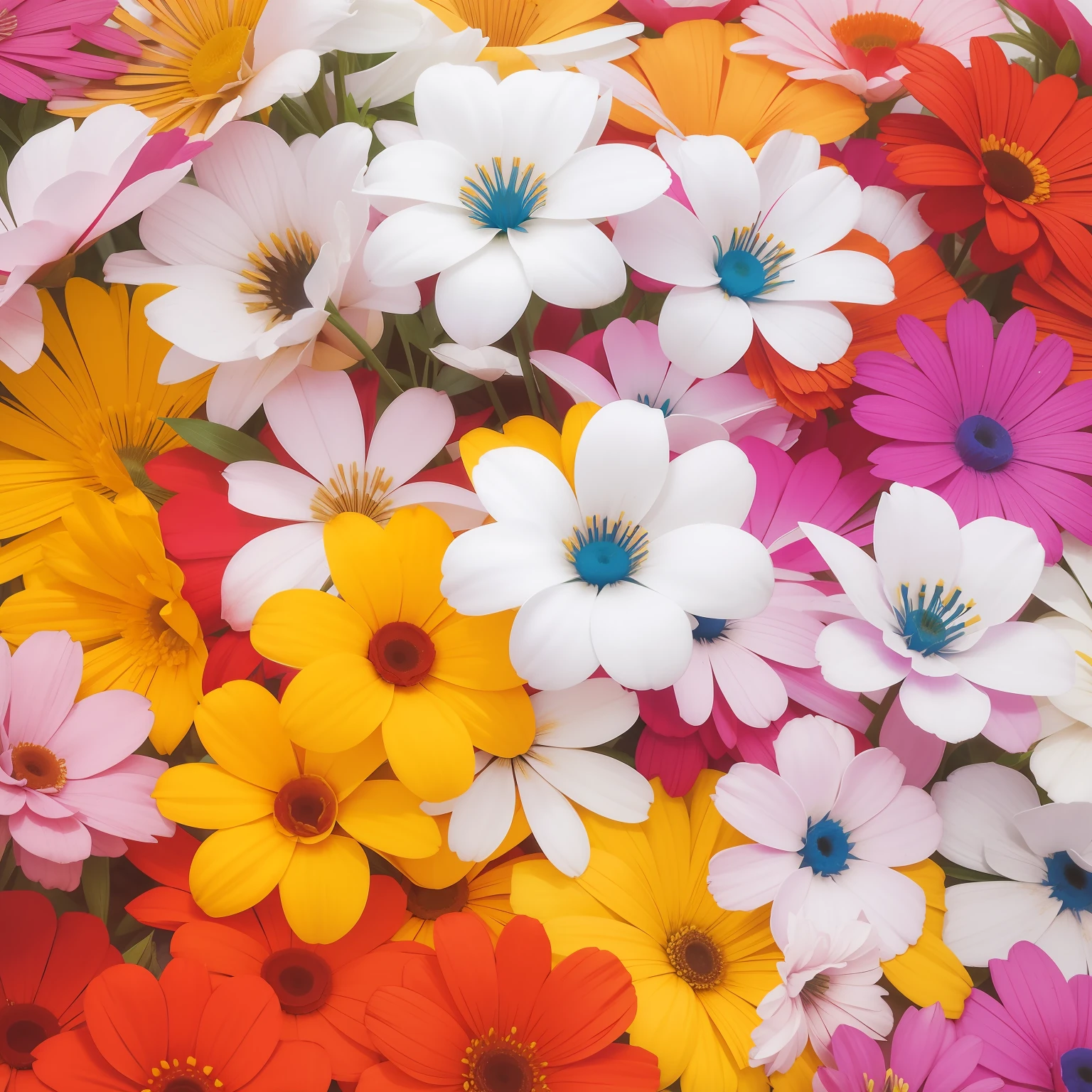 flor, Tintas, cores, flor