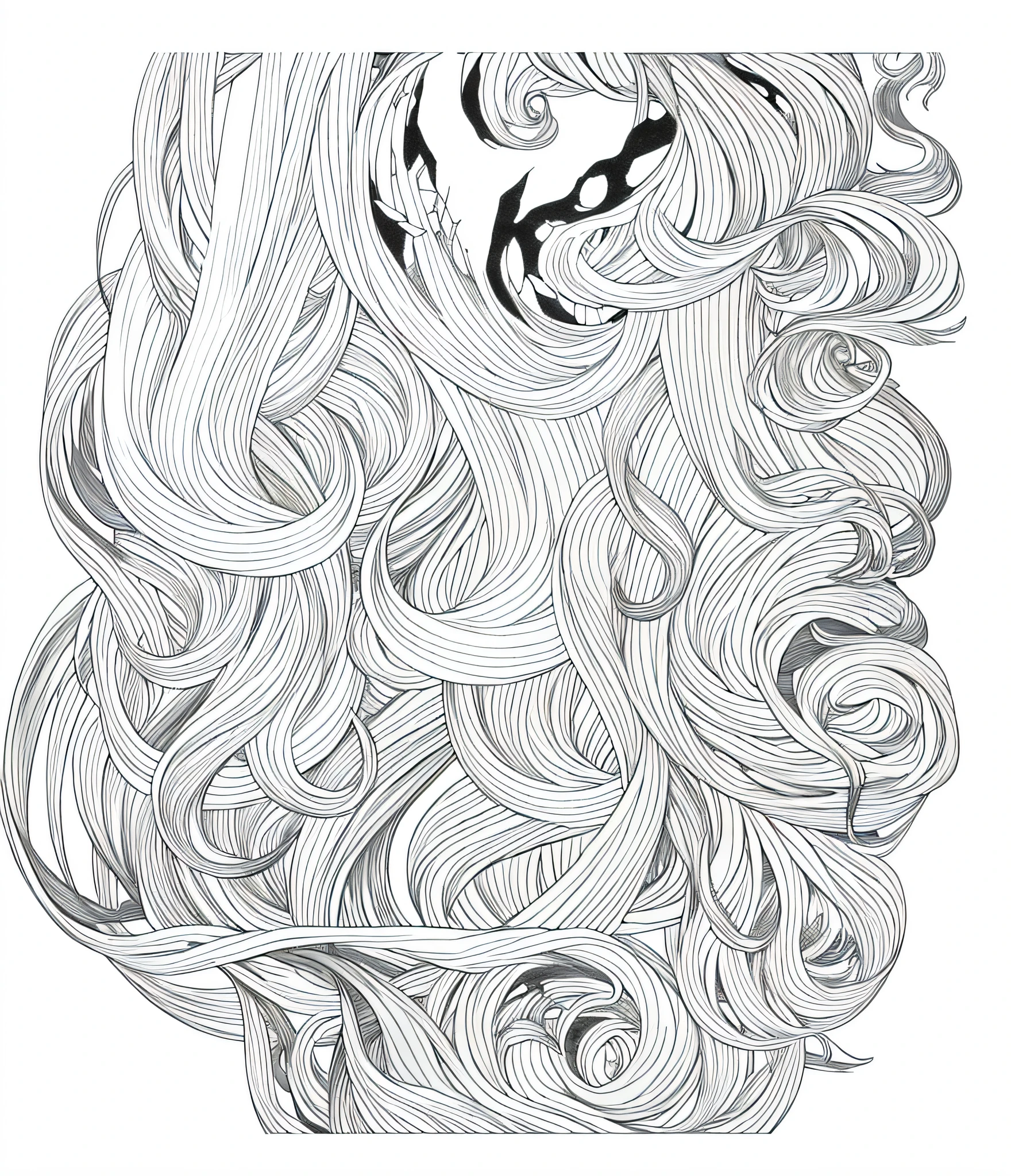 Masterpiece level、Best quality quality、Cloud texture、Texture、Simple background、White background、Mono Color、linear art、【Sketch】。