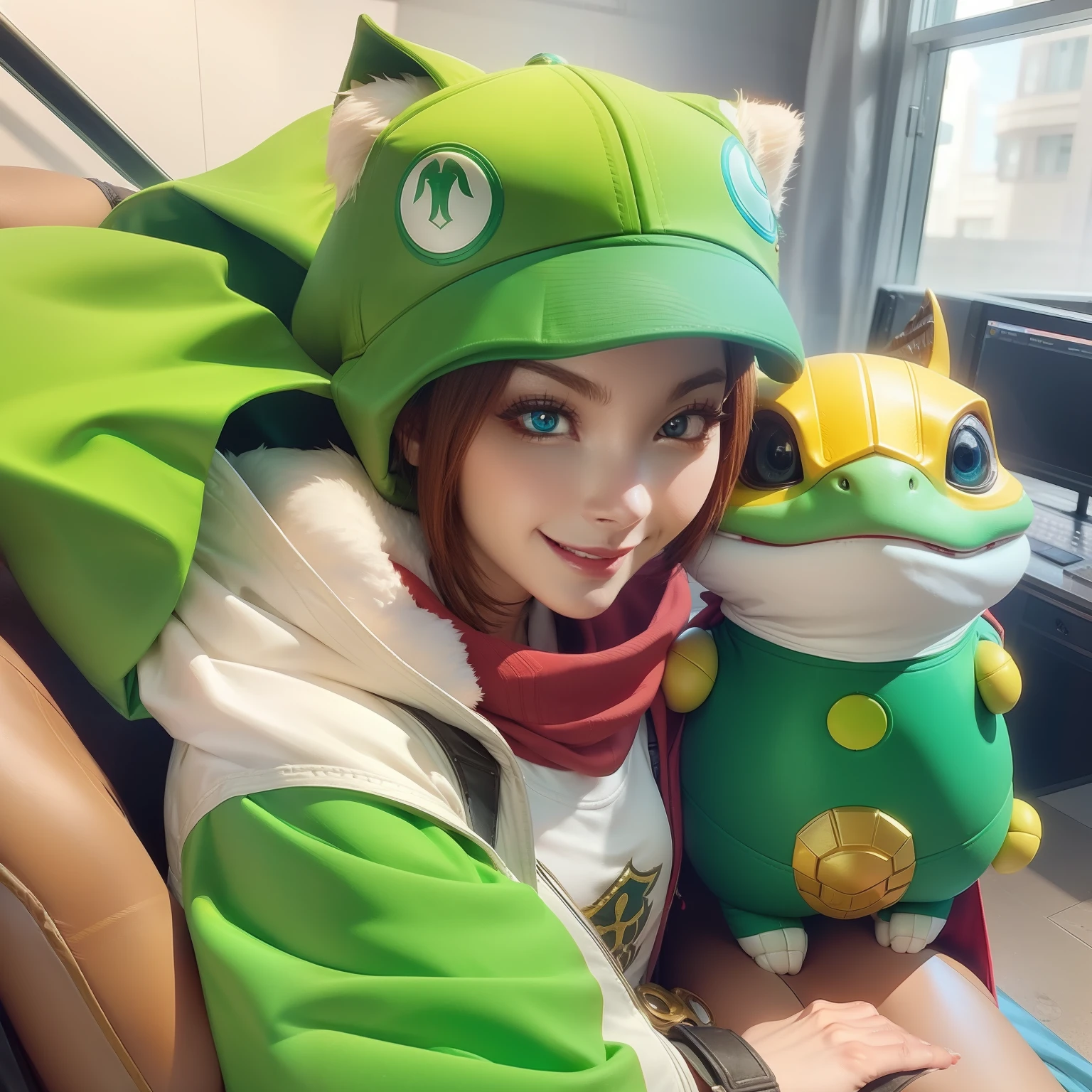 League of Legends female character,anthropomorphic turtle,