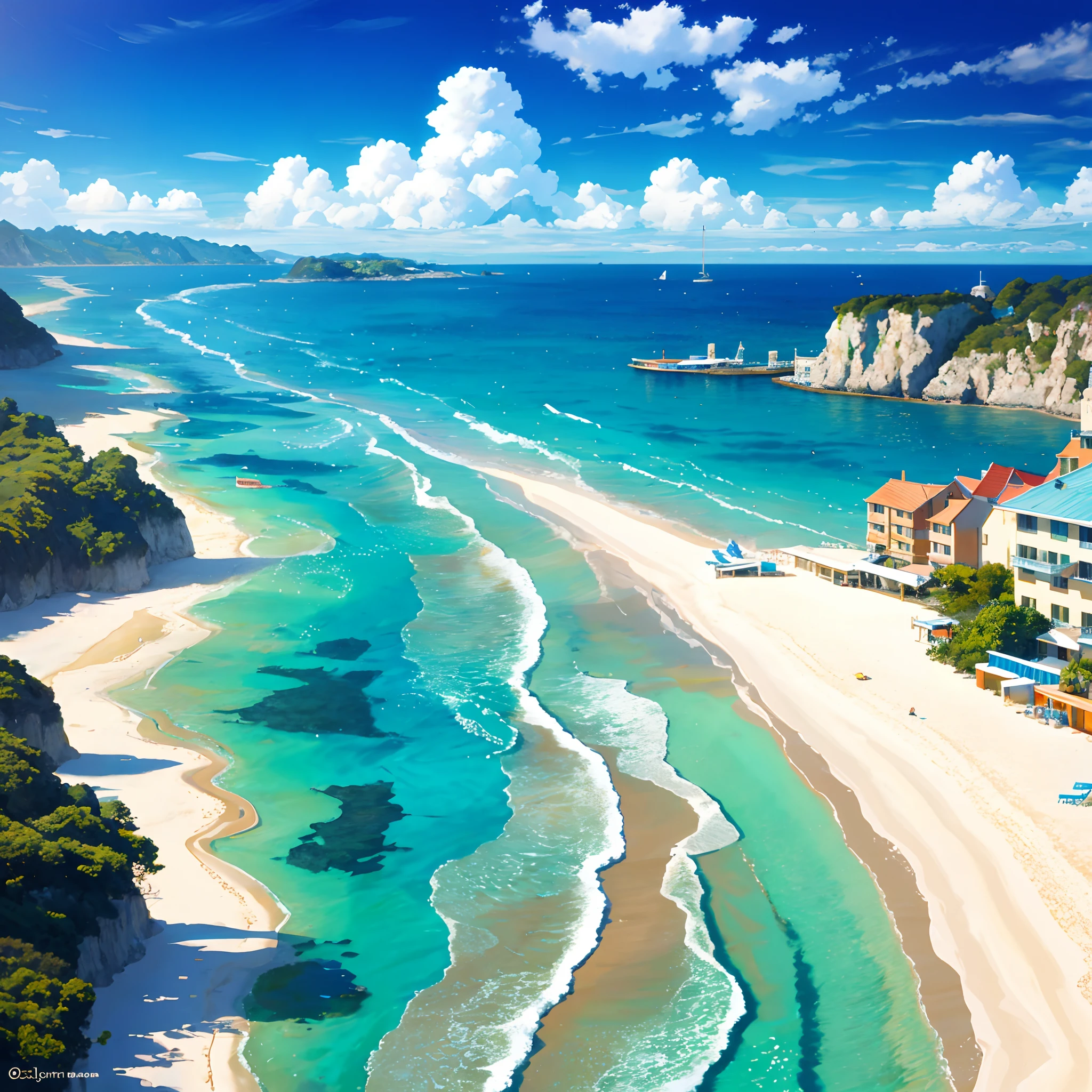 water, Seaside, beach, Sunny