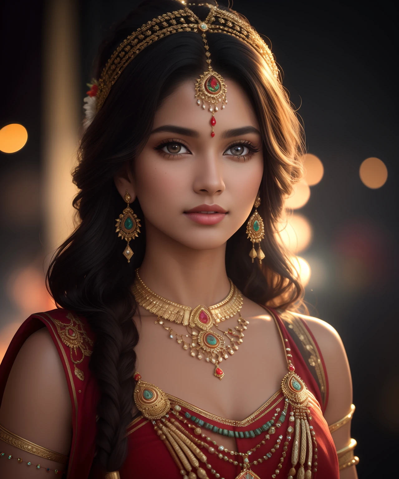 best quality, masterpiece, highres, indian hot  dress,hair ornament,necklace, jewelry,Beautiful face,upon_body, tyndall effect,photorealistic, dark studio, rim lighting, two tone lighting,(high detailed skin:1.2), 8k uhd, dslr, soft lighting, high quality, volumetric lighting, candid, Photograph, high resolution, 4k, 8k, Bokeh,