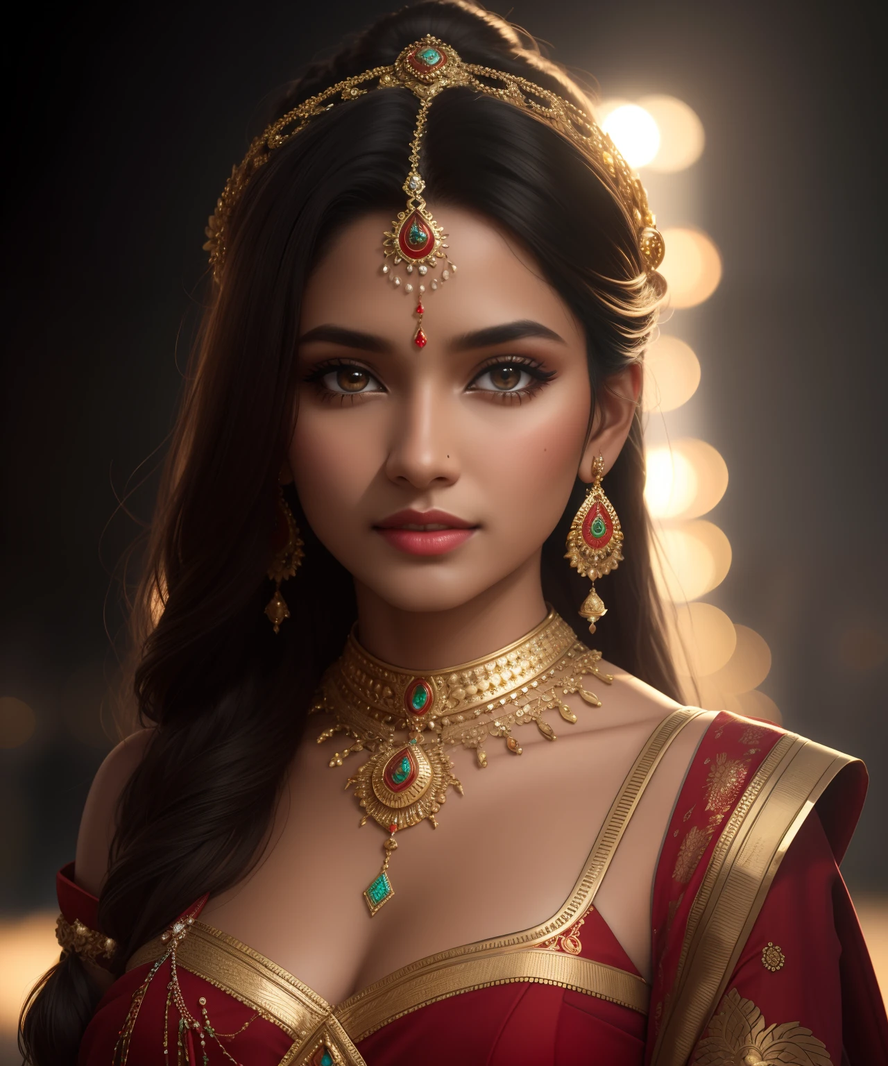 best quality, masterpiece, highres, indian hot dress,hair ornament,necklace, jewelry,Beautiful face,upon_body, tyndall effect,photorealistic, dark studio, rim lighting, two tone lighting,(high detailed skin:1.2), 8k uhd, dslr, soft lighting, high quality, volumetric lighting, candid, Photograph, high resolution, 4k, 8k, Bokeh,