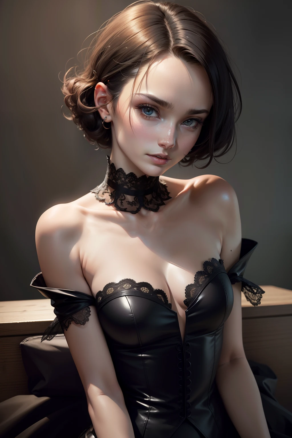 masutepiece,Best Quality,ultra-detailliert,hight resolution,hight resolution,4K,Portrait in 4K,8K,8K Portrait,Unity 8k壁纸,extremely details CG,Realistic,Raw photo,Real person,a portrait photo of,Photorealistic,Shiny skin,Detailed skin,Erin O'Connor
