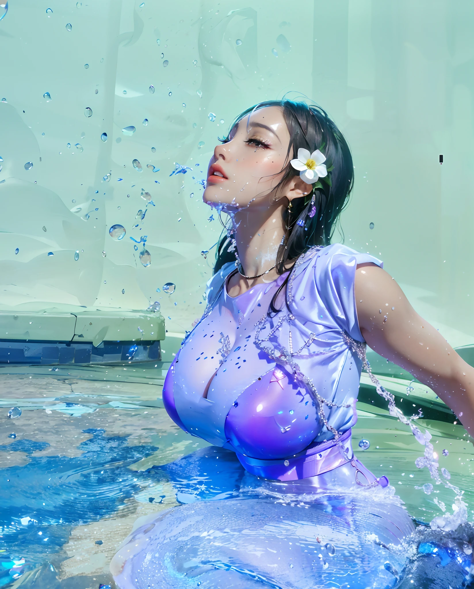 1 girl, Beautiful photorealistic Prestige KDA all out Ahri from League of Legends blushing, string bikini armor, Shibari, blindfold, electric chair, major cleavage, breast indentation, Ahri inside a Runeterra prison, slave collar, chain around her neck, roleplay bdsm, high fantasy, gravure, lewd, busty, highly detailed, 8k, high resolution, solo, big juicy lips, thick juicy thighs, makeup, large shiny breasts, gloves, looking at viewer, photorealistic, Cinema 4D, octane render, innovative, sexy, curvy but slender, mystical aura, smokey mist around Ahri, illuminati style, use advanced machine learning to create the perfect succubus waifu Ahri alone sitting in an electric chair, exposed camel toe, vice magazine photography style, trending on Pixiv, trending on civitai, perfect composition, sfw, professional quality, unreal engine