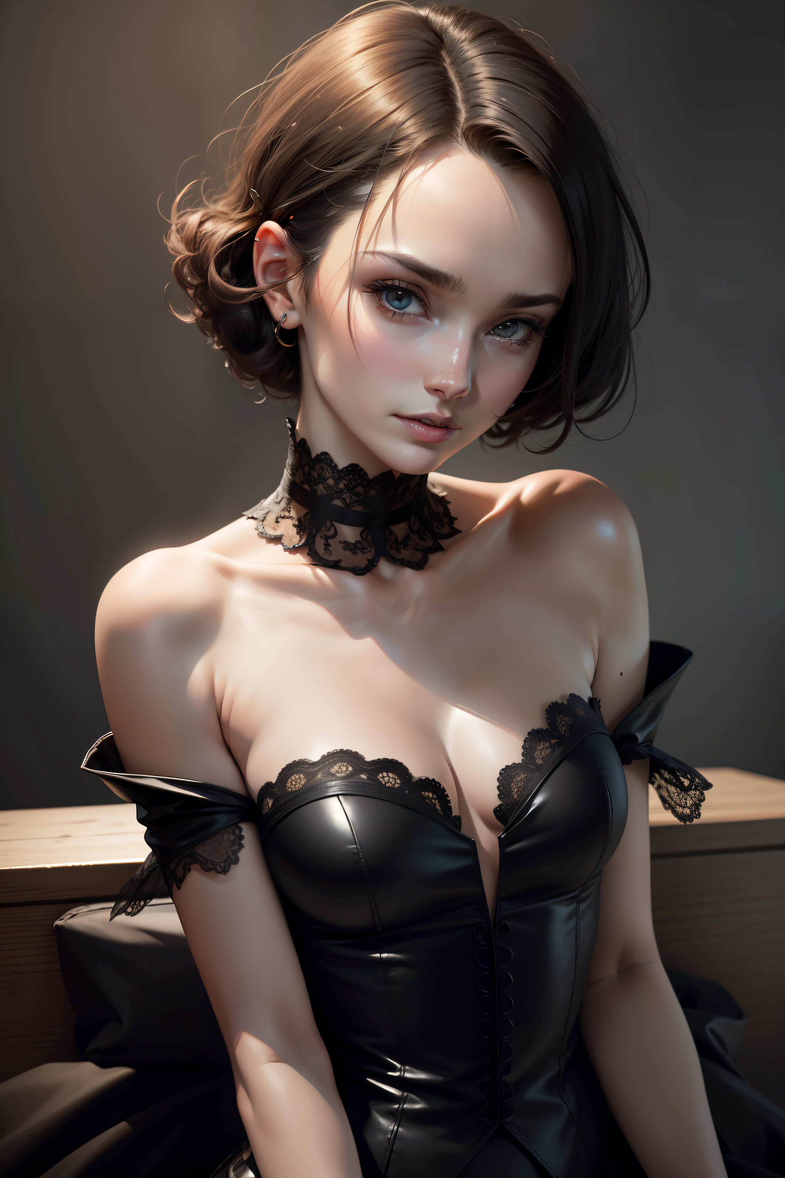 masutepiece,Best Quality,ultra-detailliert,hight resolution,hight resolution,4K,Portrait in 4K,8K,8K Portrait,Unity 8k壁纸,extremely details CG,Realistic,Raw photo,Real person,a portrait photo of,Photorealistic,Shiny skin,Detailed skin,Erin O'Connor