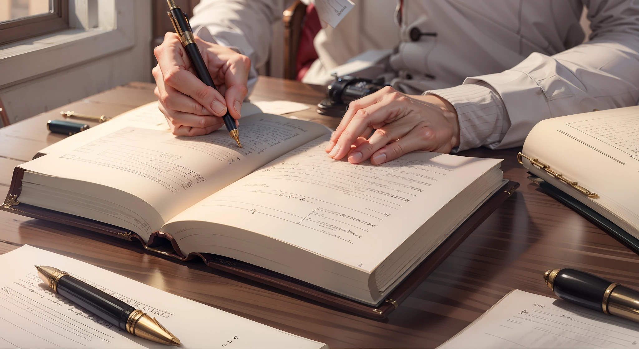 Place your hand lightly on the book