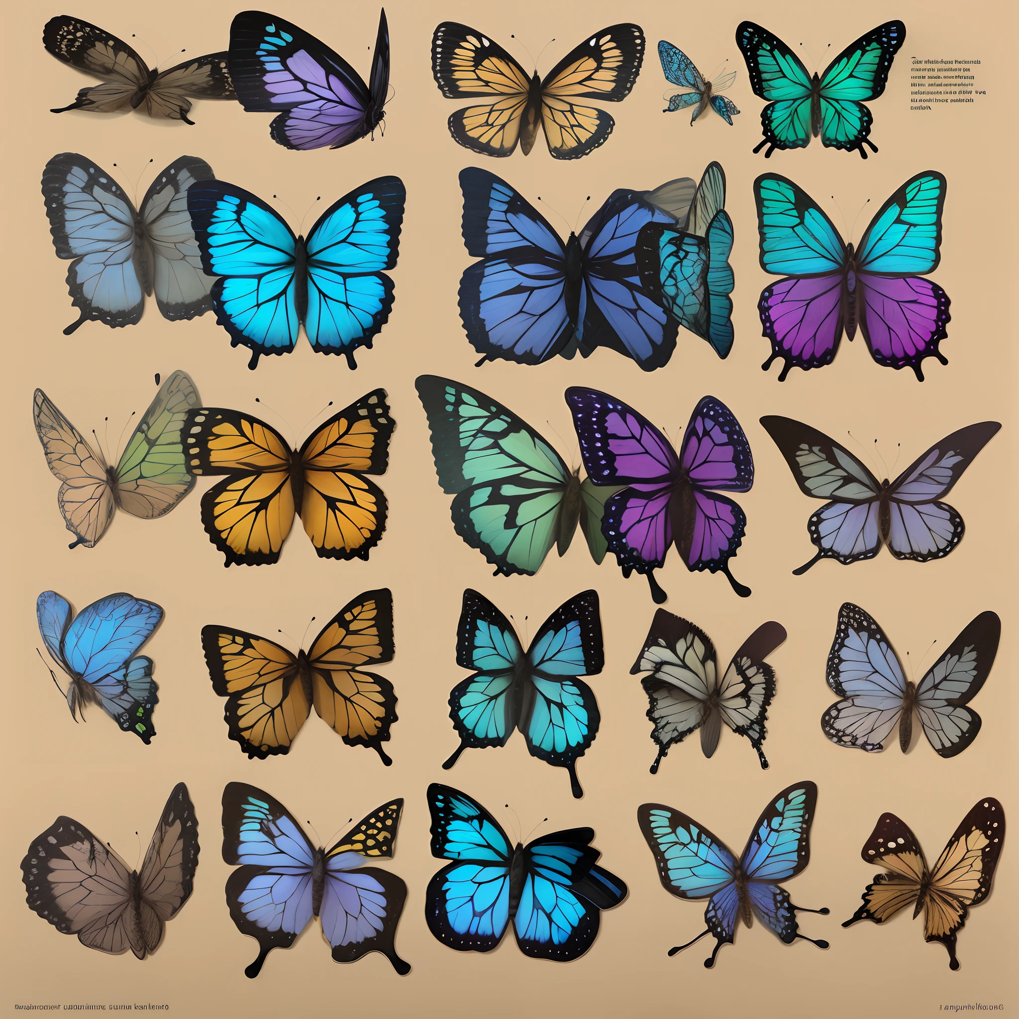 The main body is a butterfly, and the perspective written on the side is a side view
Written on the underside of the wings above reads "channel"
