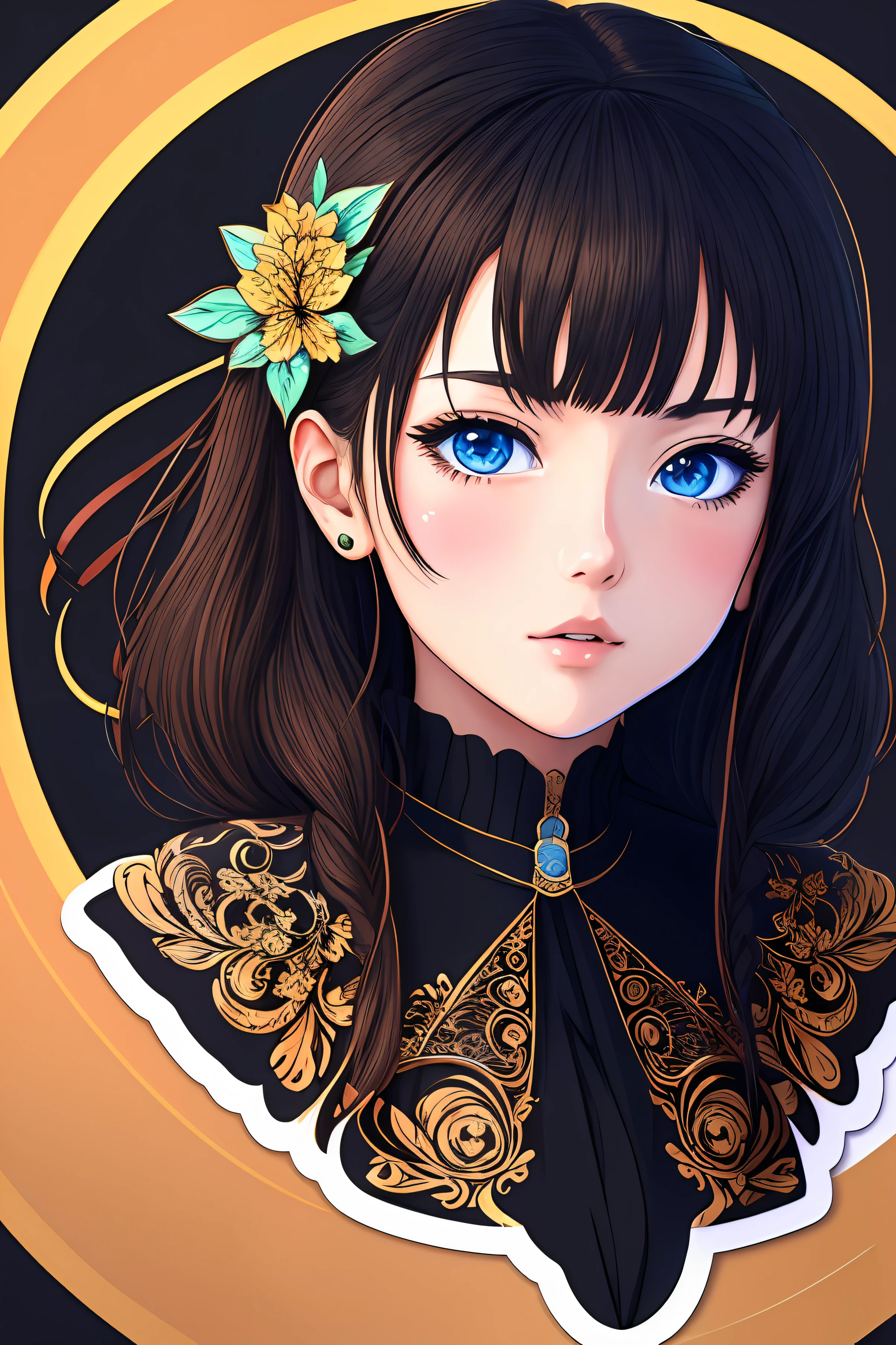 ((stickers)), 1girl, anime (masterpiece:1.2), (best quality), (ultra detailed), (8k, 4k, intricate),(highly detailed:1.2),