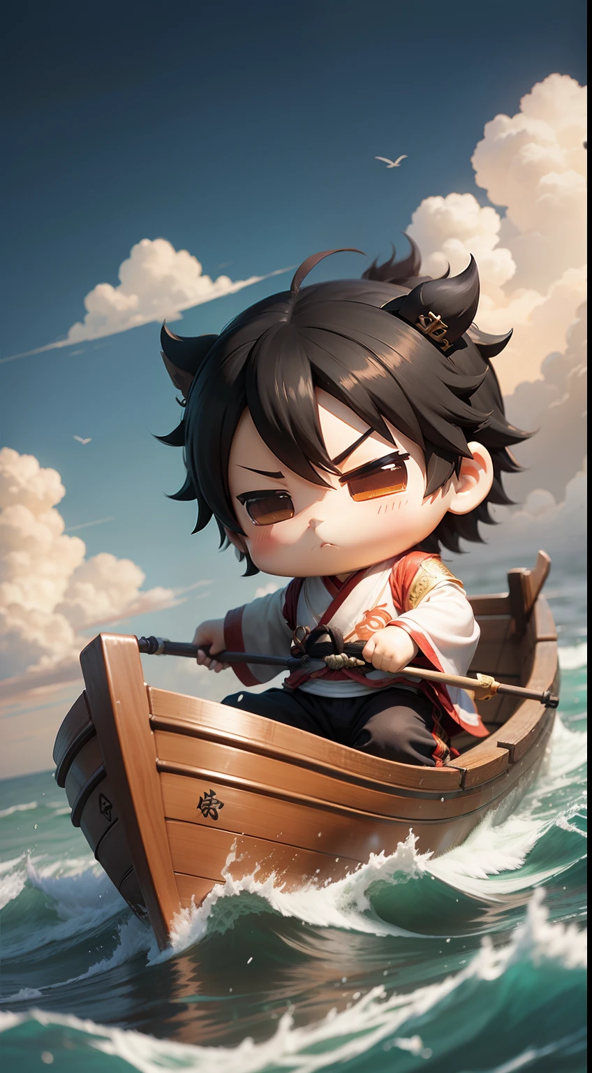 Burning Chibi Boat Water Zhuge Liang borrowed the east wind