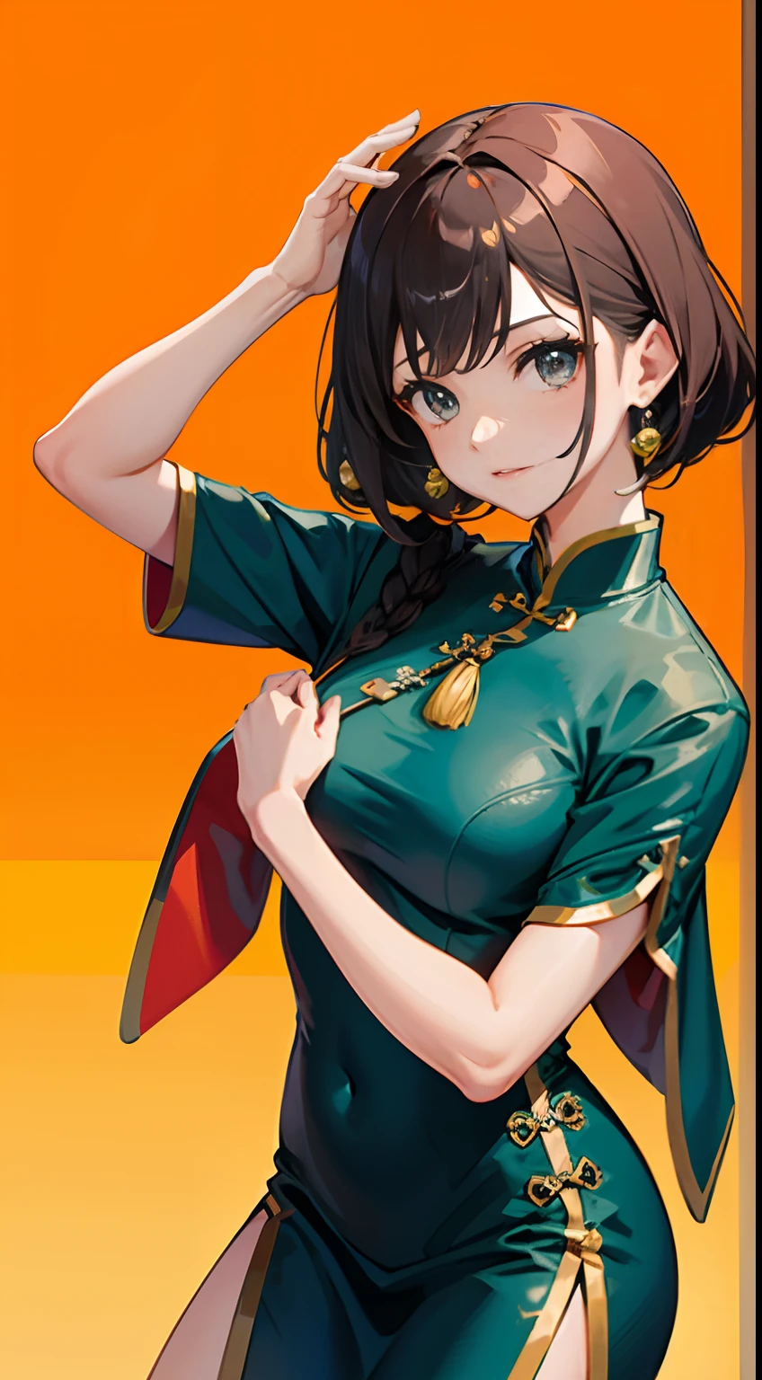 one-girl,on cheongsam