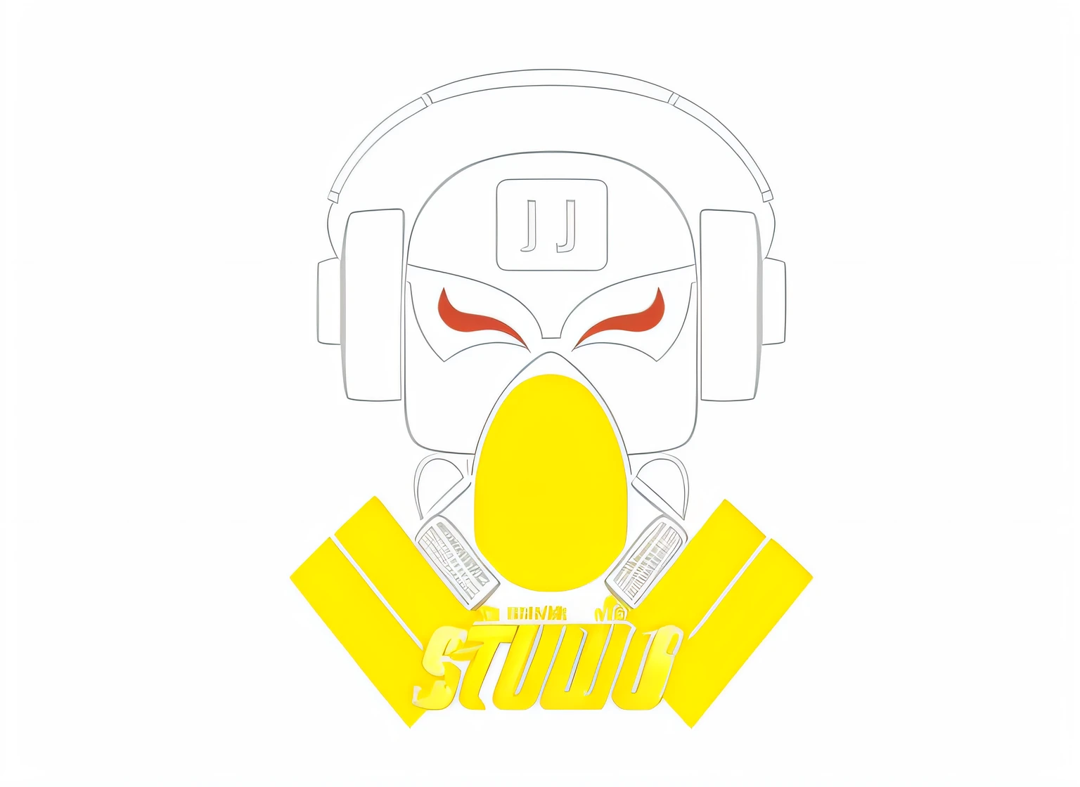 um close up de um personagem de desenho animado com fones de ouvido ligados, DJ, Studio shot, studio, Studio trigger style, DJ Sura, studio kai, owl studio and j.Dickenson, Conjunto de DJ, studio 4°c, studio ghiblo, studio gibli, studio trigger, urban music studio, vs studio, studio picture, iG Anime Style Studios, Studio Muti, refazer toda a arte
