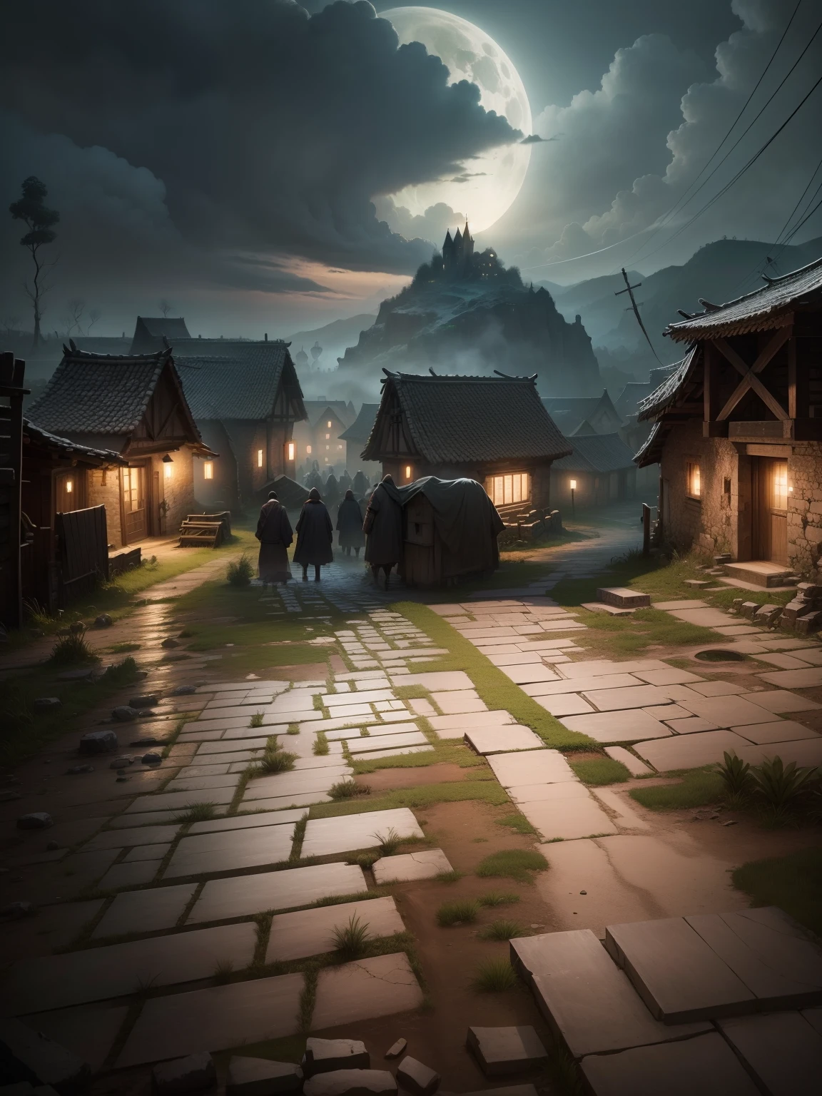 This village Make as a same Horrors, Ultra Sharpness Hd, realistic Village,ruins