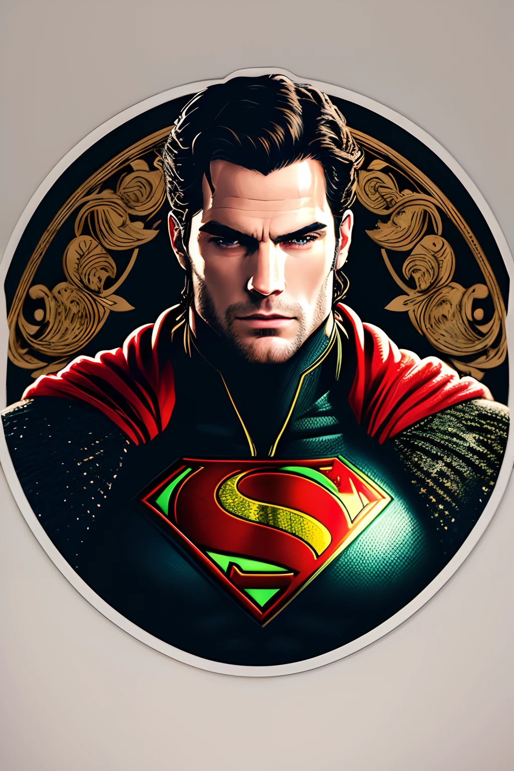 ((stickers)),Henry Cavill, ciberpunk (masterpiece:1.2), (best quality), (ultra detailed), (8k, 4k, intricate),(highly detailed:1.2),