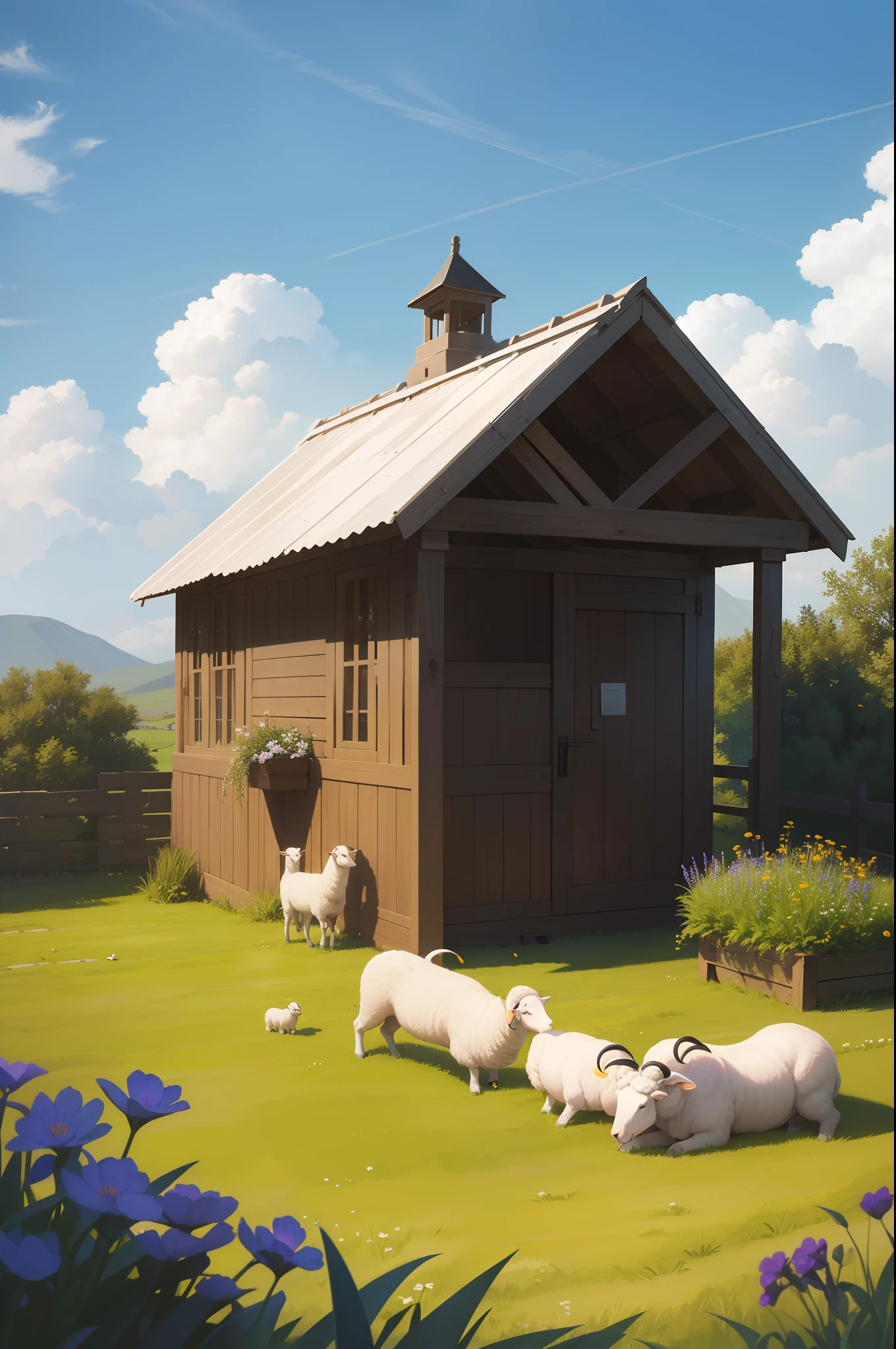 At that time the sheep called to him
From their wormy bellies, as they
Lay bloating in the field. He was
A pastoralist,
The schoolhouse hardly handsize
In a sky of flax.**

*A Pastoral