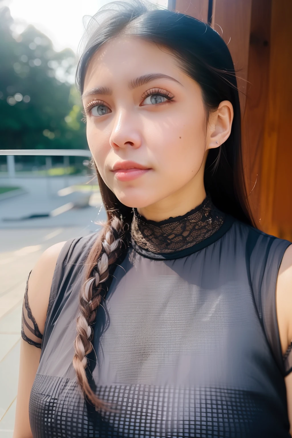 (masterpiece), (extremely intricate), (realistic), portrait of a 1girl, the most beautiful in the world, (medieval armor), metal reflections, upper body, outdoors, intense sunlight, far away castle, professional photograph of a stunning woman detailed, sharp focus, dramatic, award winning, cinematic lighting, , volumetrics dtx, (film grain, blurry background, blurry foreground, bokeh, depth of field, sunset,interaction, Perfect chainmail)