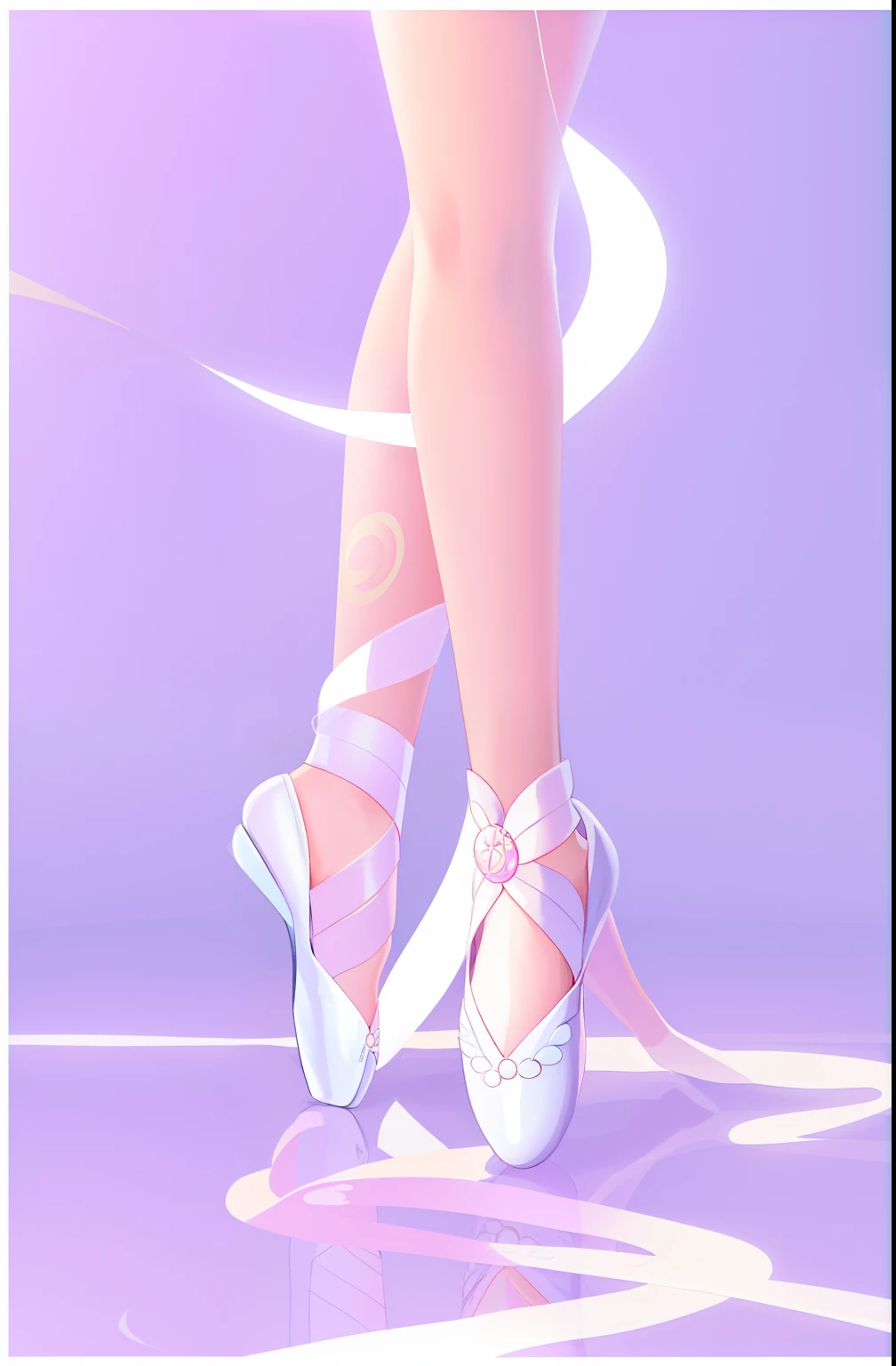 Draw a woman's legs in ballet shoes with balls, jen bartel, sailor moon aesthetic, Ballerina, inspired by Hsiao-Ron Cheng, inspired by Yanjun Cheng, Ballet, author:Hsiao-Ron Cheng, ✨🕌🌙, author:the sailor moon, inspired by Sailor Moon, ( Ilya Kuvshinov ), pointe pose, Synth wave cake
