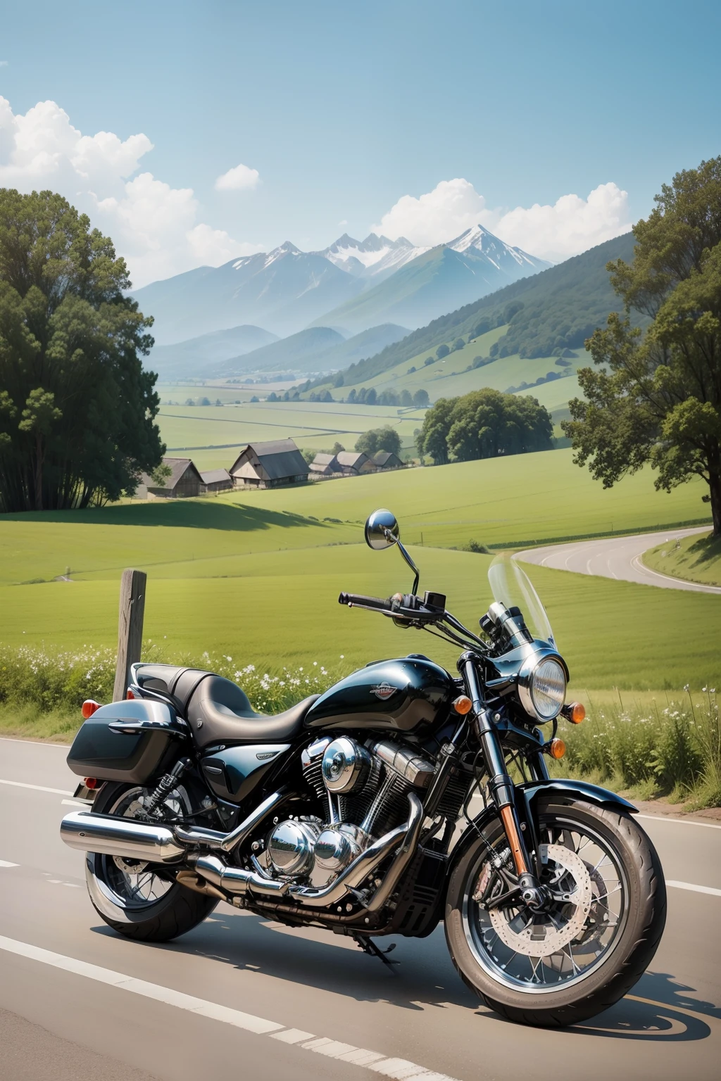 countryside、motor bikes、touring