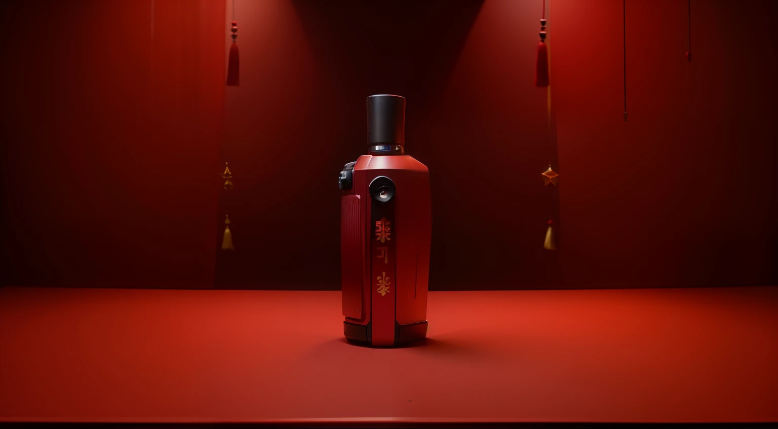 Dark red gradient background,indoor shooting,Professional camera shooting,SLR camera,decorations,China-style,--iw2