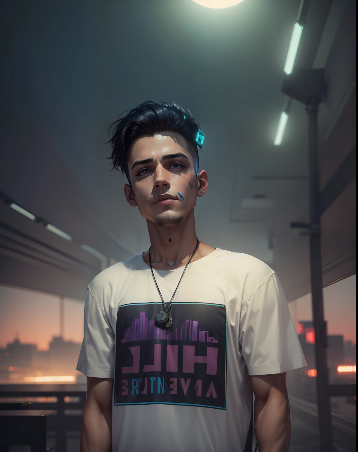 Background change cyberpunk handsome boy, realistic face, 8k, ultra realistic,