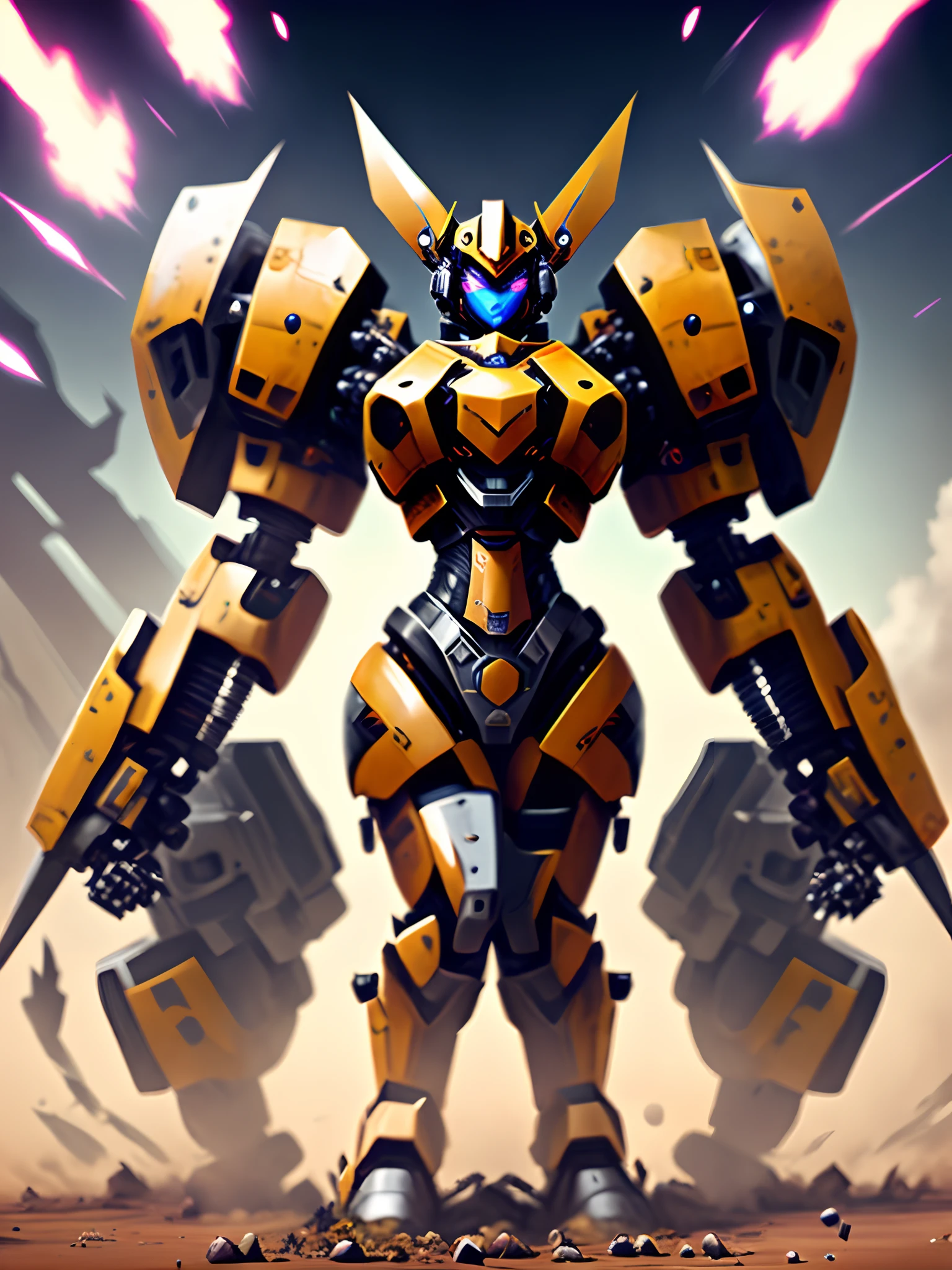 Mecha warrior combat female
