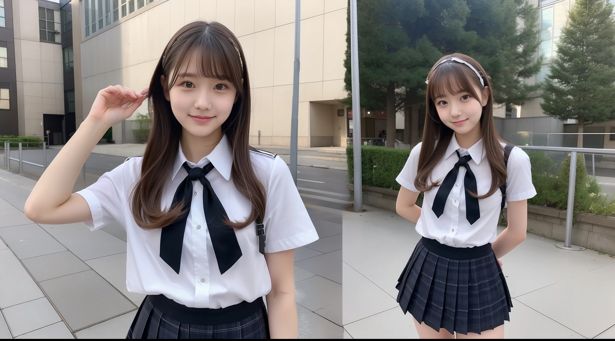 Cute High School Girl 18year old Miniskirt Uniform