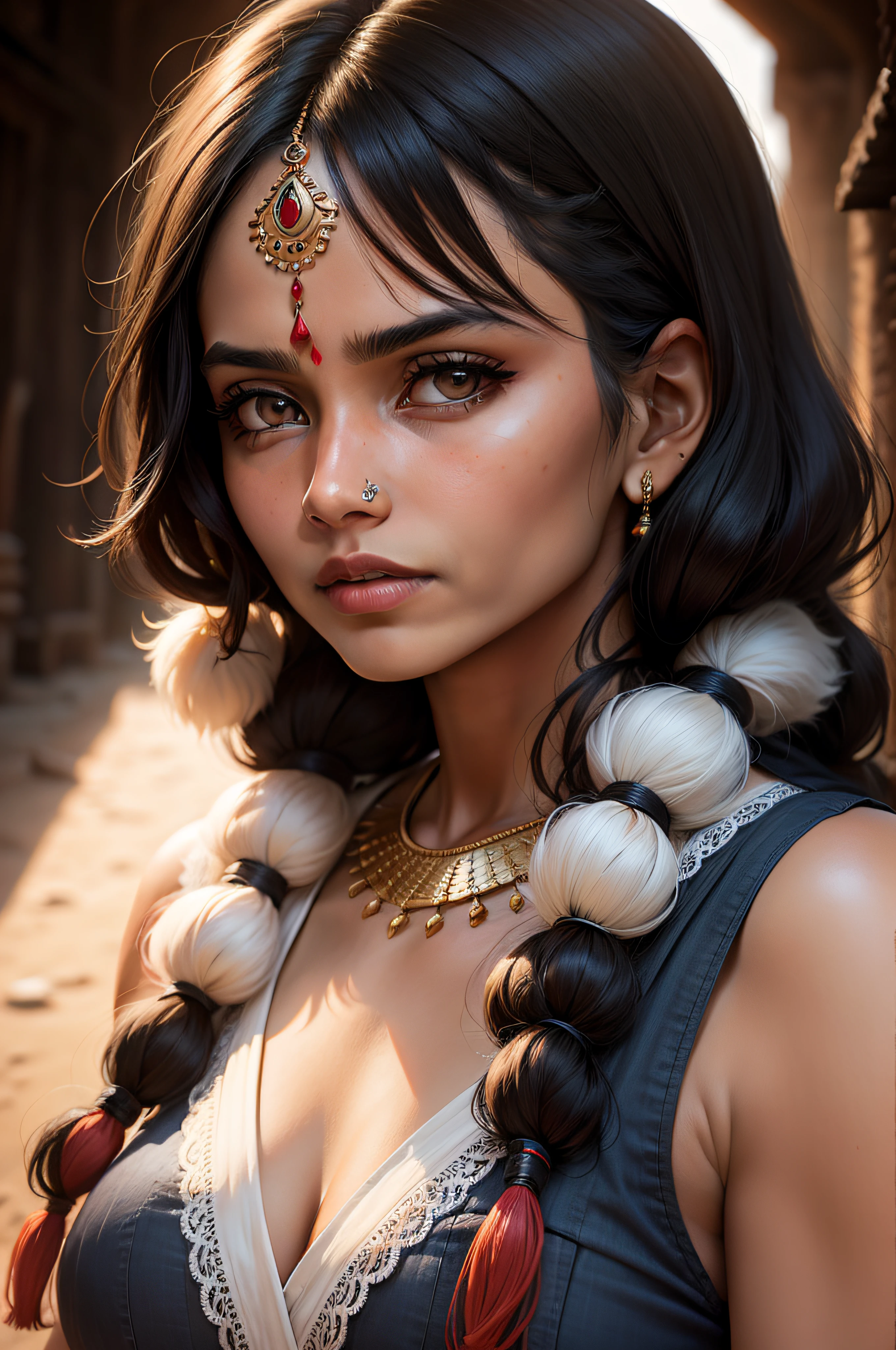 A portrait of indian woman