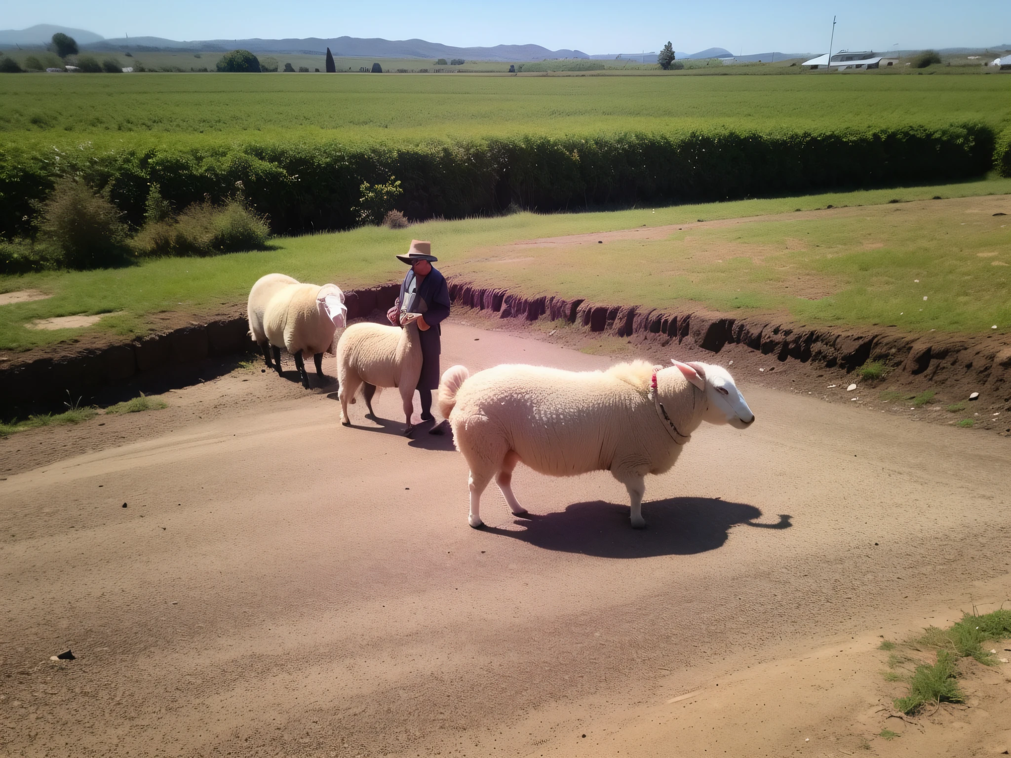 Then、The sheep called out to him
From their wormy belly, They
Bloating in the field. He was
Pastoralists,
The school building is hardly the size of a hand
In the sky of flax.