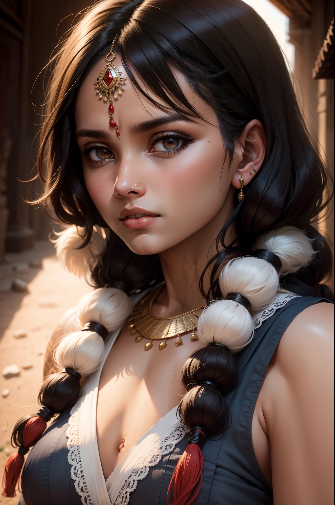 A portrait of indian woman
