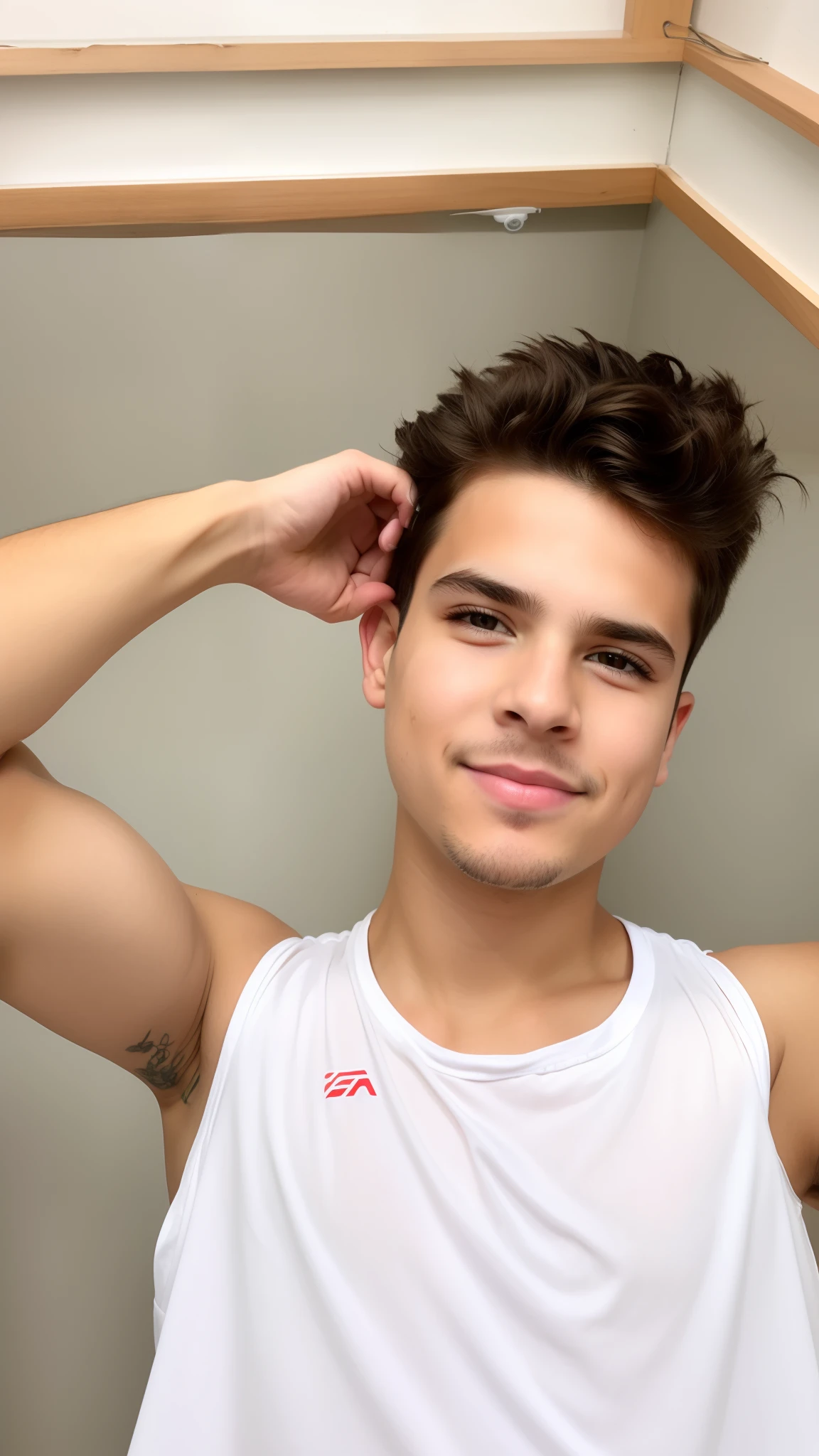 Realistic face painting style handsome boy like same photo