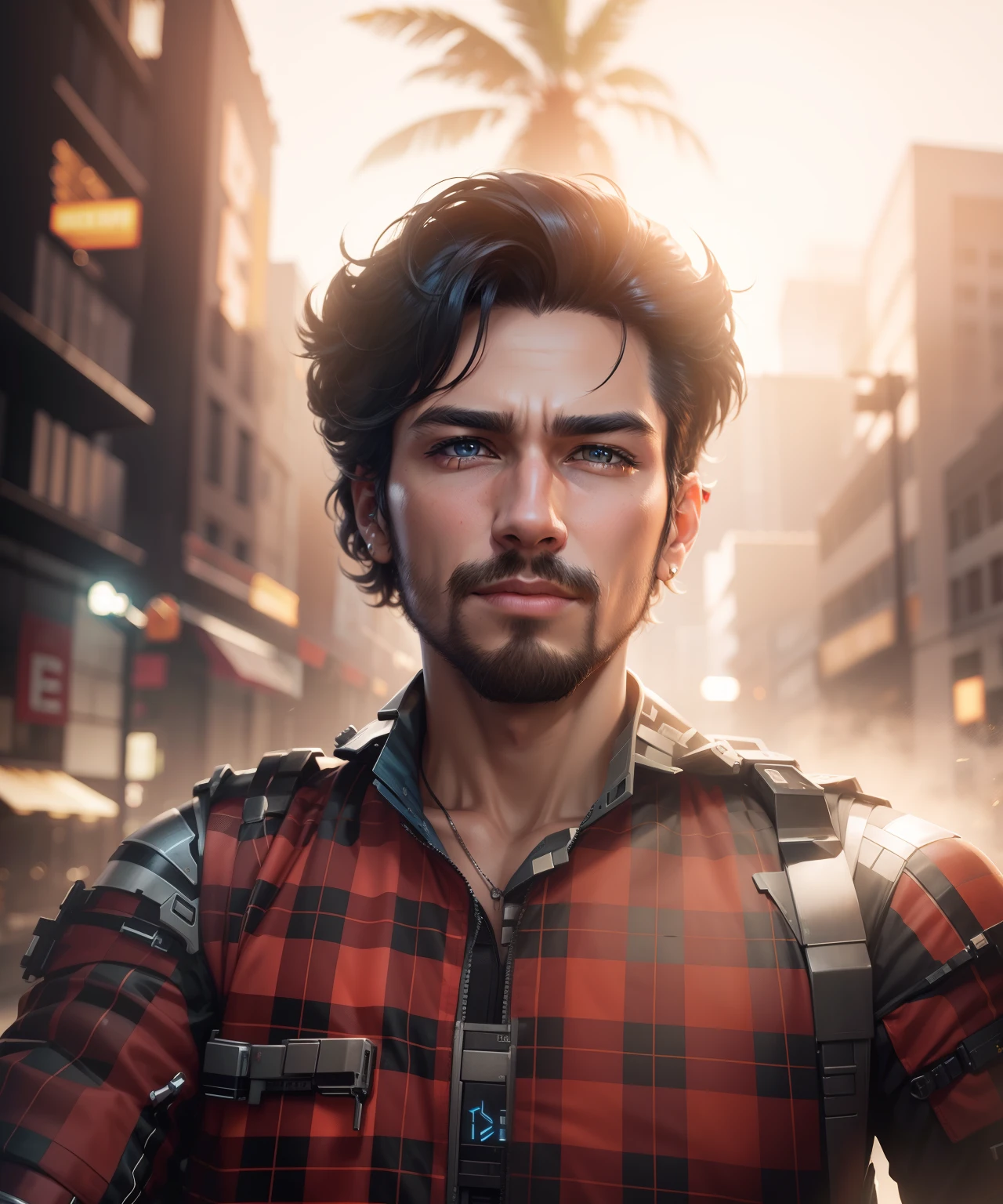 Change background cyberbpunk handsome boy realistic face 8k