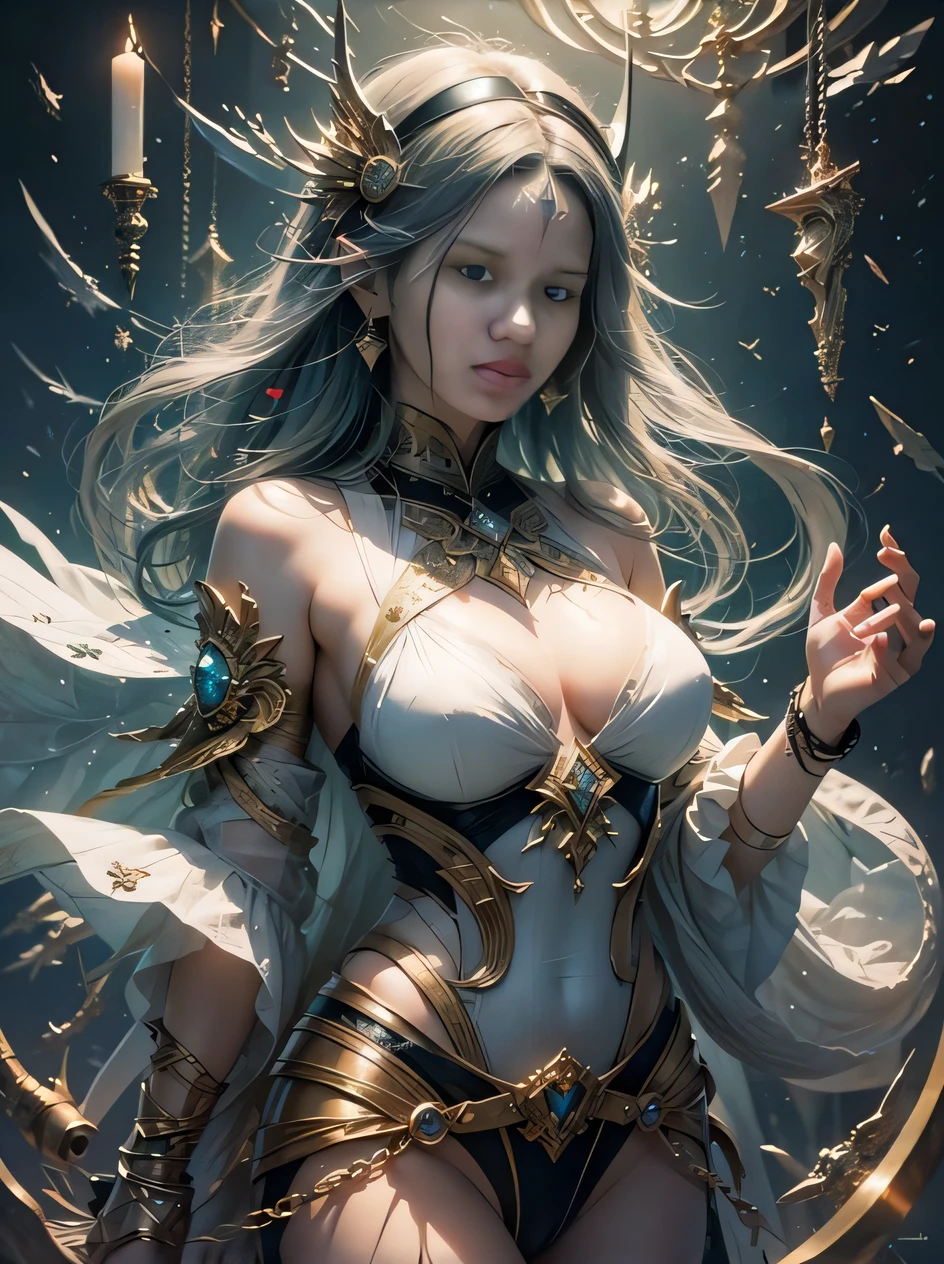 a woman in costume with wings and a crown on her head, arte de fantasia detalhada, 2. 5 d cgi anime fantasia arte, karol bak uhd, mulher da fantasia, Arte do WLOP, Ross Tran e Wlop, wlop e ross tran, Arte de fantasia 4k, elegant cinematic fantasy art, arte de fantasia digital ), fanart melhor artstation