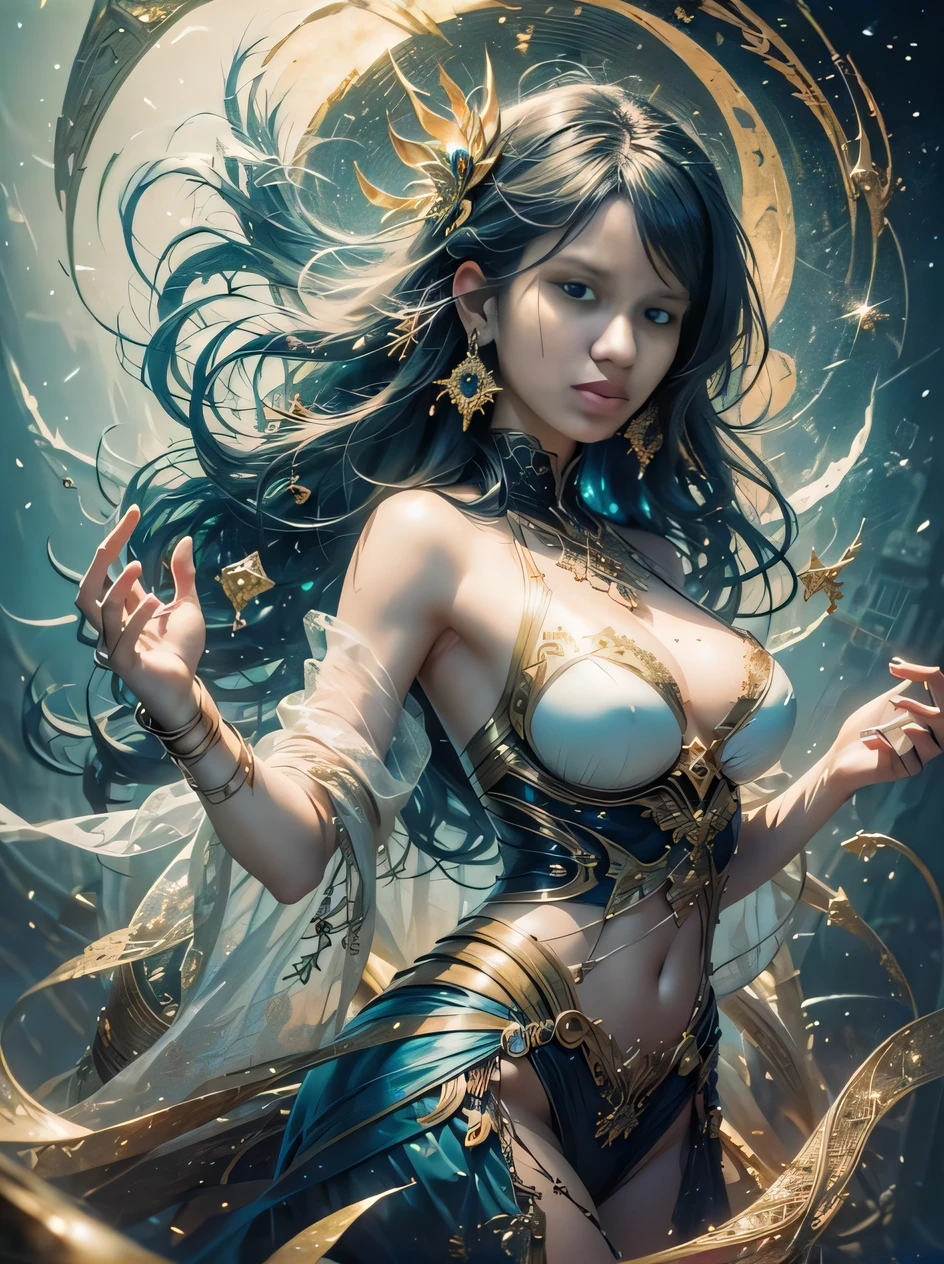 uma mulher em um traje com uma espada e um anel de ouro, Artgerm Julie Bell Beeple, Arte do WLOP, karol bak uhd, mulher da fantasia, Karol Bak e Peter Mohrbacher, arte de fantasia detalhada, bela arte de fantasia, Artgerm e Wlop, arte wlop, wlop intrincado, wlop e artgerm