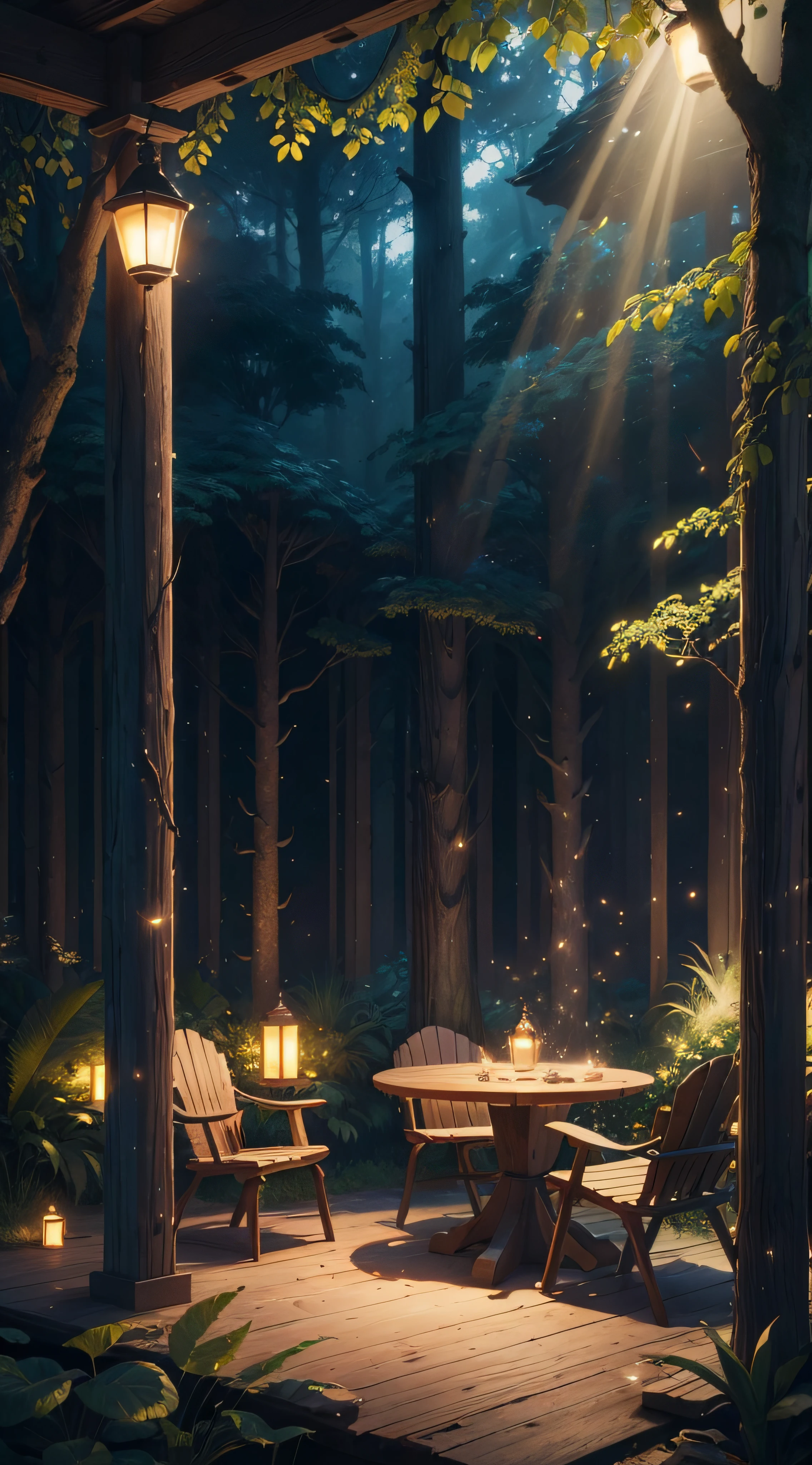 Masterpiece, best quality, (very detailed CG unity 8k wallpaper), (best quality), (best illustration), (best shadows), glow sprite, with a glowing , in the swimming pool Drinking water, natural elements in the forest theme. Mysterious forest, beautiful forest, nature, surrounded by flowers, delicate leaves and branches surrounded by fireflies (natural elements), (jungle theme), (leaves), (twigs), (fireflies), (particle effects) etc. 3D , Octane rendering, ray tracing, super detailed