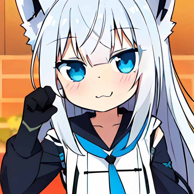 Anime characters with white hair, blue eyes and cat ears, cute anime catgirl, nekomimi, anime catgirl, nyaruko-san, White Cat Girl, Holo is a wolf girl, anime moe art style, anime cat, Fully robotic!! cat woman, anime girl with cat ears, Cute!! tchibi!!! cat woman, beautiful anime catgirl