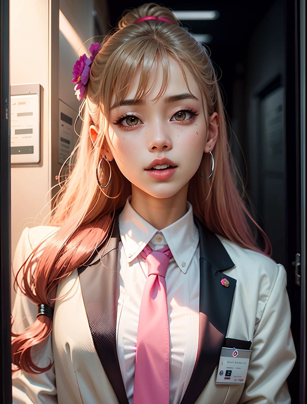 Araf girl in pink tie and white shirt, roseanne park of blackpink, kim doyoung, lalisa manobal, portrait of jossi of blackpink, lalisa manoban of blackpink, sonyoonjoo, jossi of blackpink, Park Jimin / Park Ji-min, jinyoung shin, jia, Lee Ji-eun, Izzy-silver(Lee Ji - Eun), sha xi