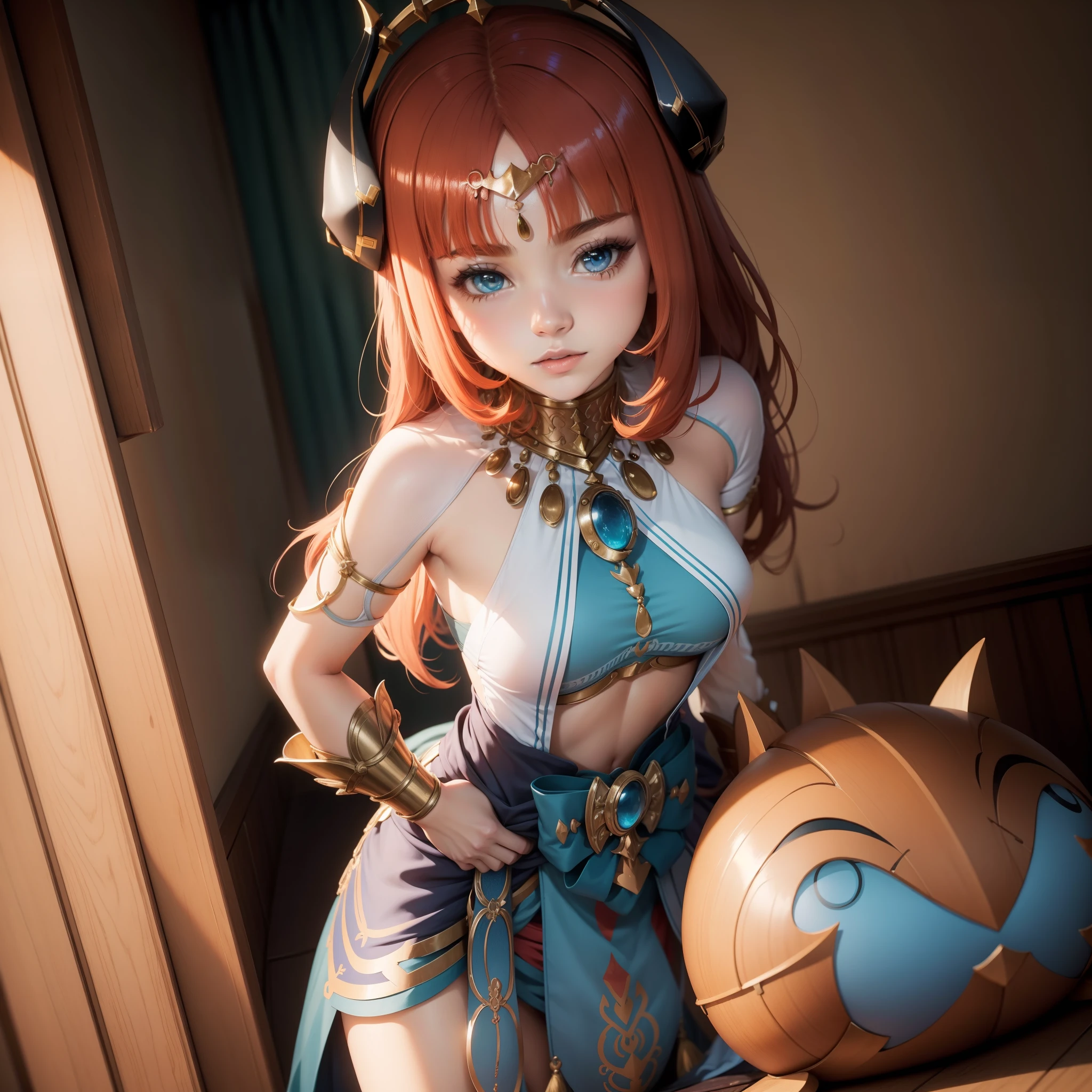 Mulher, super detalhado, estilo anime, estilo genshin impact, nilou, sumeru