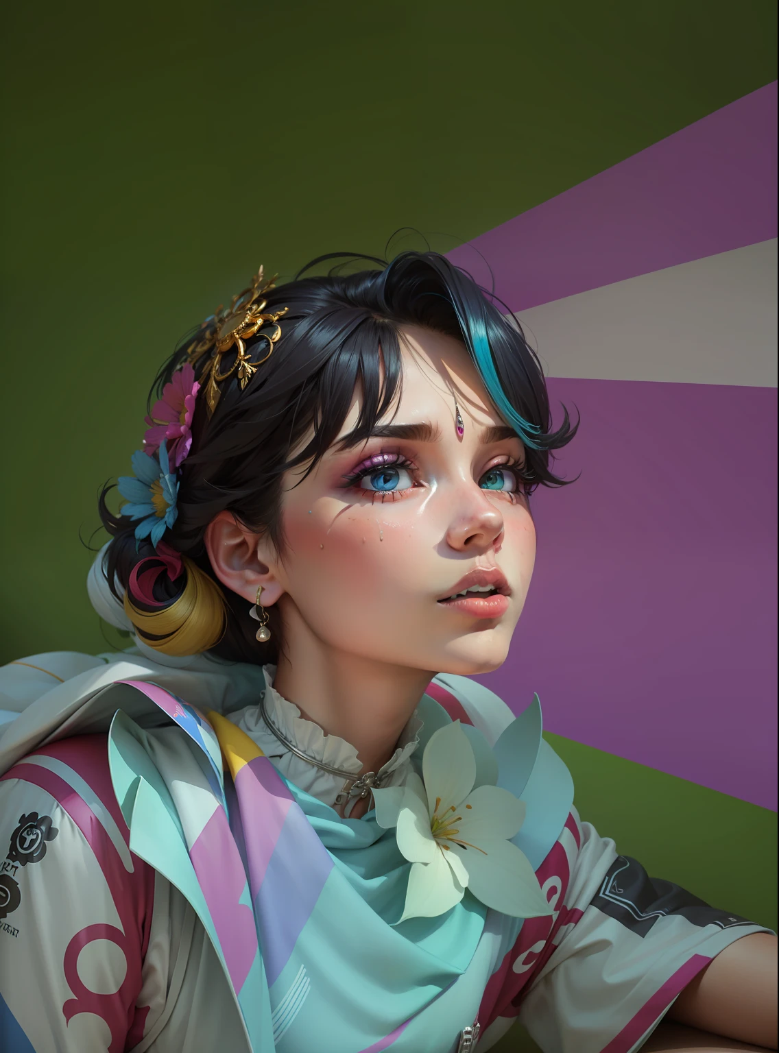 Colorful and stylized