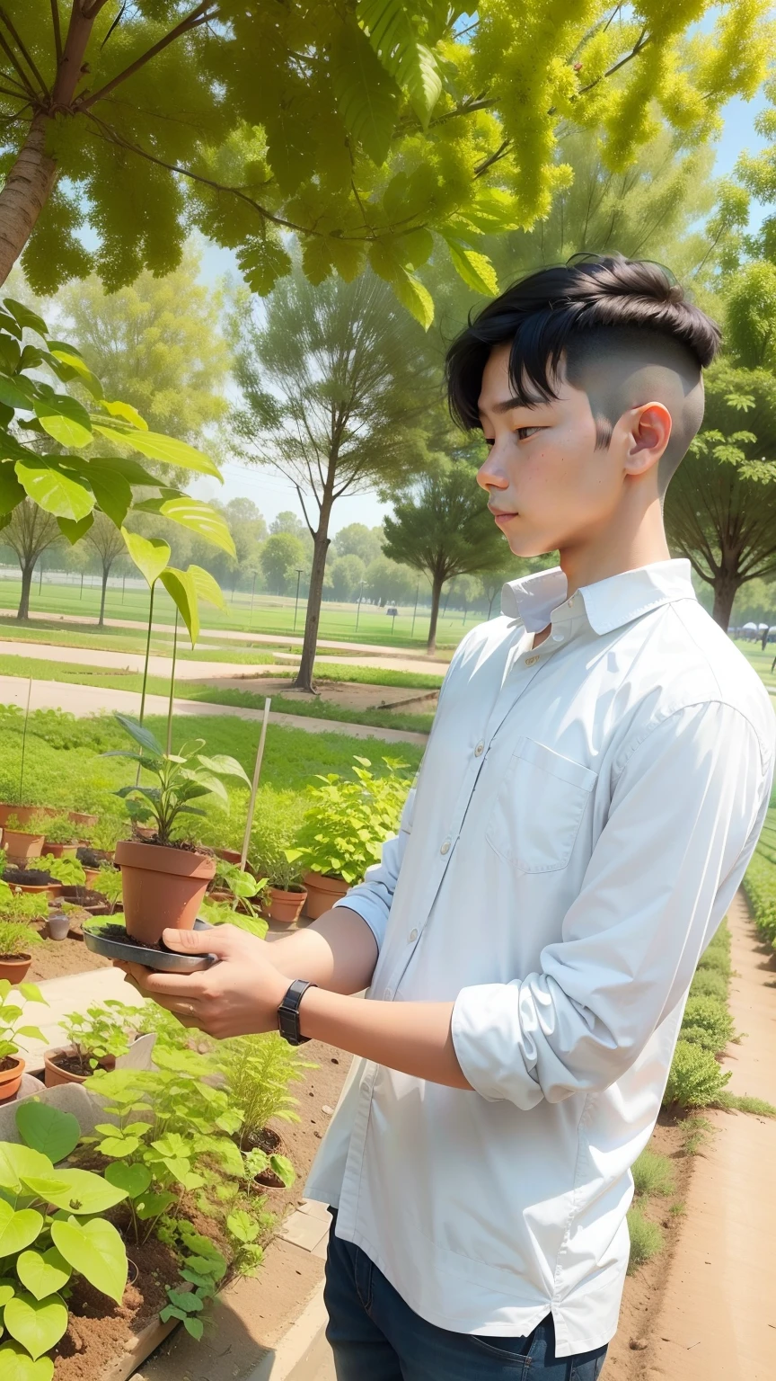 Collecting plant,, 🌱
