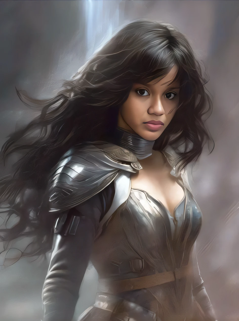 A woman in armor with a sword and a sword in her hand, Estilo de Stanley Artgerm, Por Ruan Jia e Stanley Artgerm, por stanley artgerm, menina na armadura do cavaleiro, Magali Villeneuve», Aly Fell e Artgerm, Stanley Artgerm Lau, Graphic artist Magali Villeneuve, cavaleiro feminino bonito