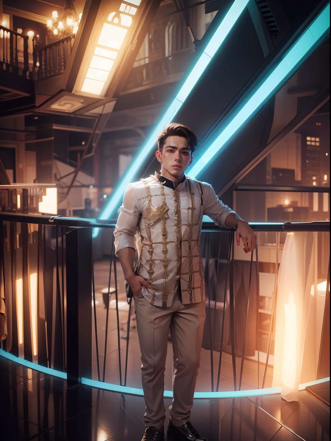 8k , handsome boy , dress change