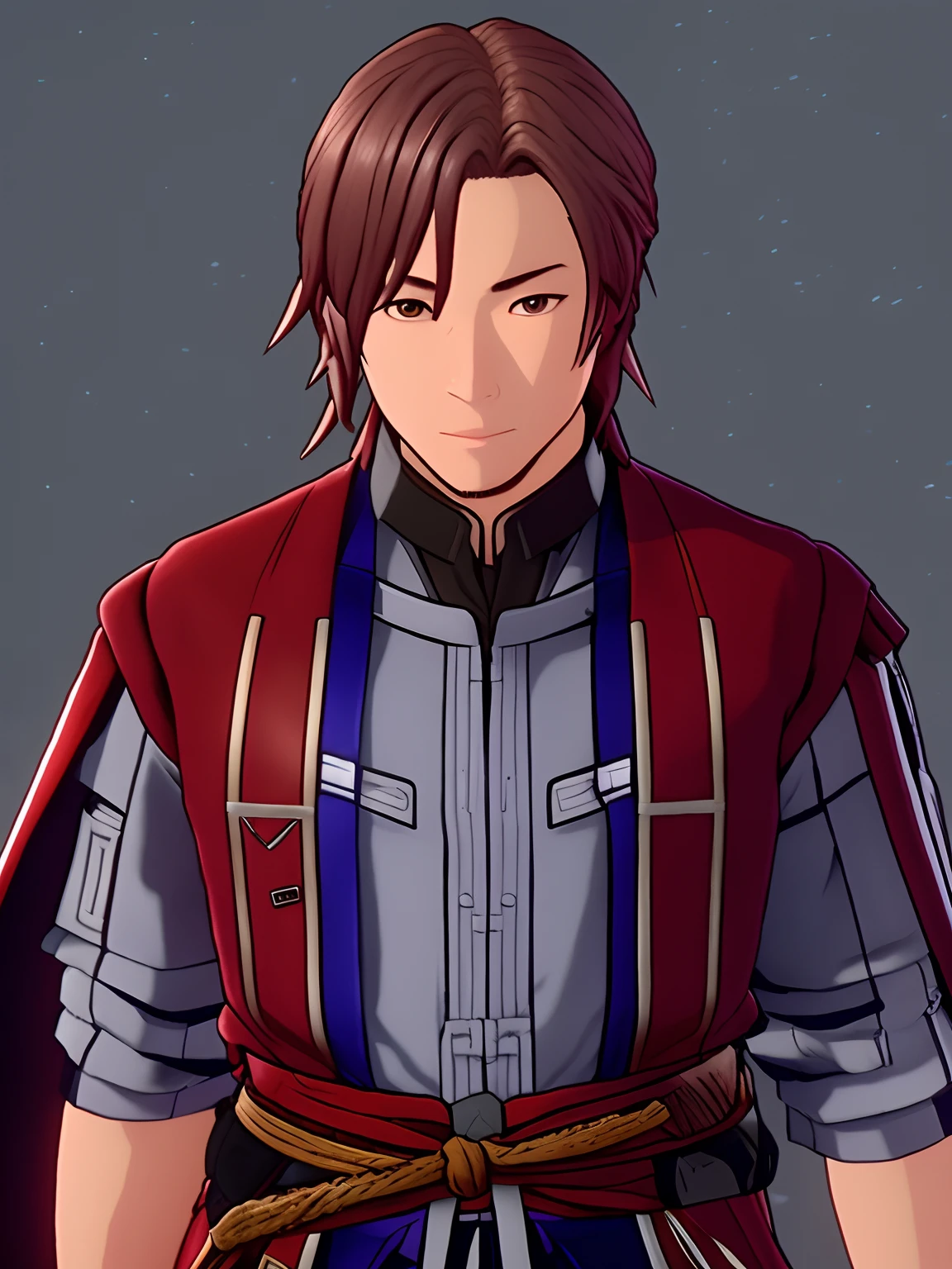 General Haragami Raiden pulled out a knife in his chest