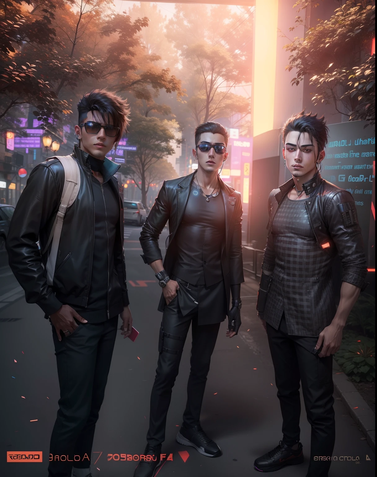 Change background cyberpunk handsome boy ultra realistic with cat --v 4