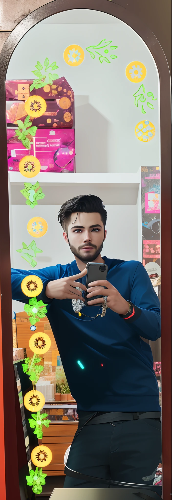 Change background cyber punk, handsome boy, realistic face, 8k , ultra realistic