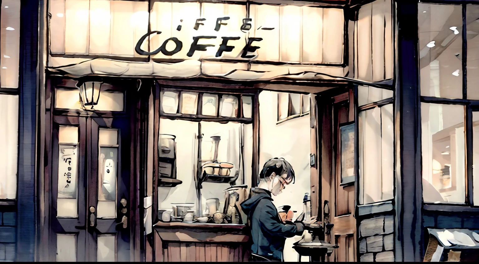 Daily life at a certain coffee shop、owner, Those who are particular about coffee, If asked、Talk about the specifics of coffee.、I felt a strangely calm atmosphere in the cute uncle、I will want to choose this store again.、The jazz music played in the store is、、、To envelop the warm air of such a store、Continue to flow gently.