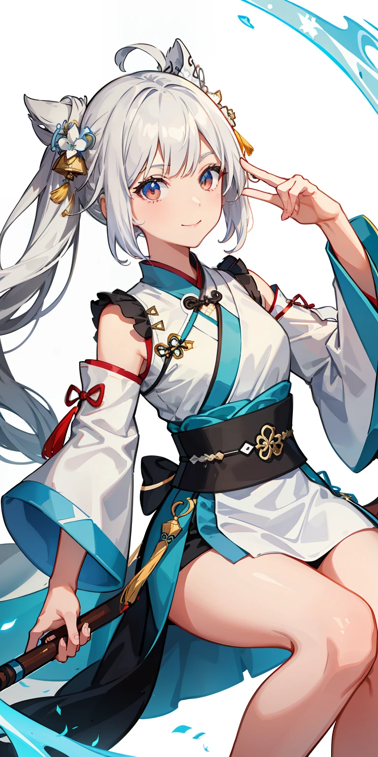 1girl, (hanfu), with light glowing, sidelighting, Wallpapers,a chinese and beautiful women,high detal,orthofacial,ssmile